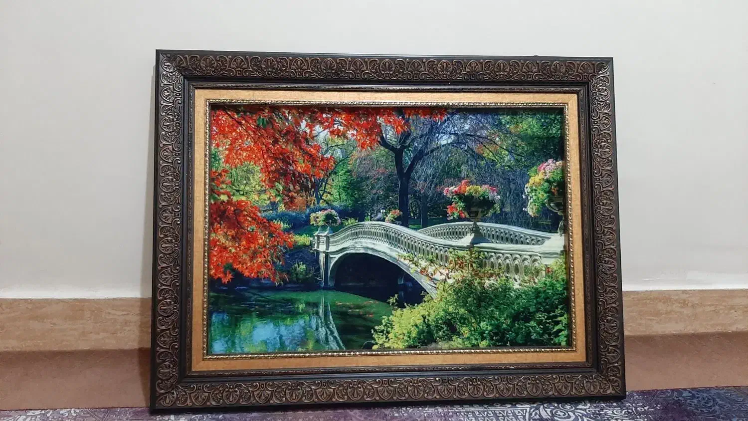 تابلو فرش منظره طبیعت|تابلو فرش|شیراز, فرهنگ شهر|دیوار