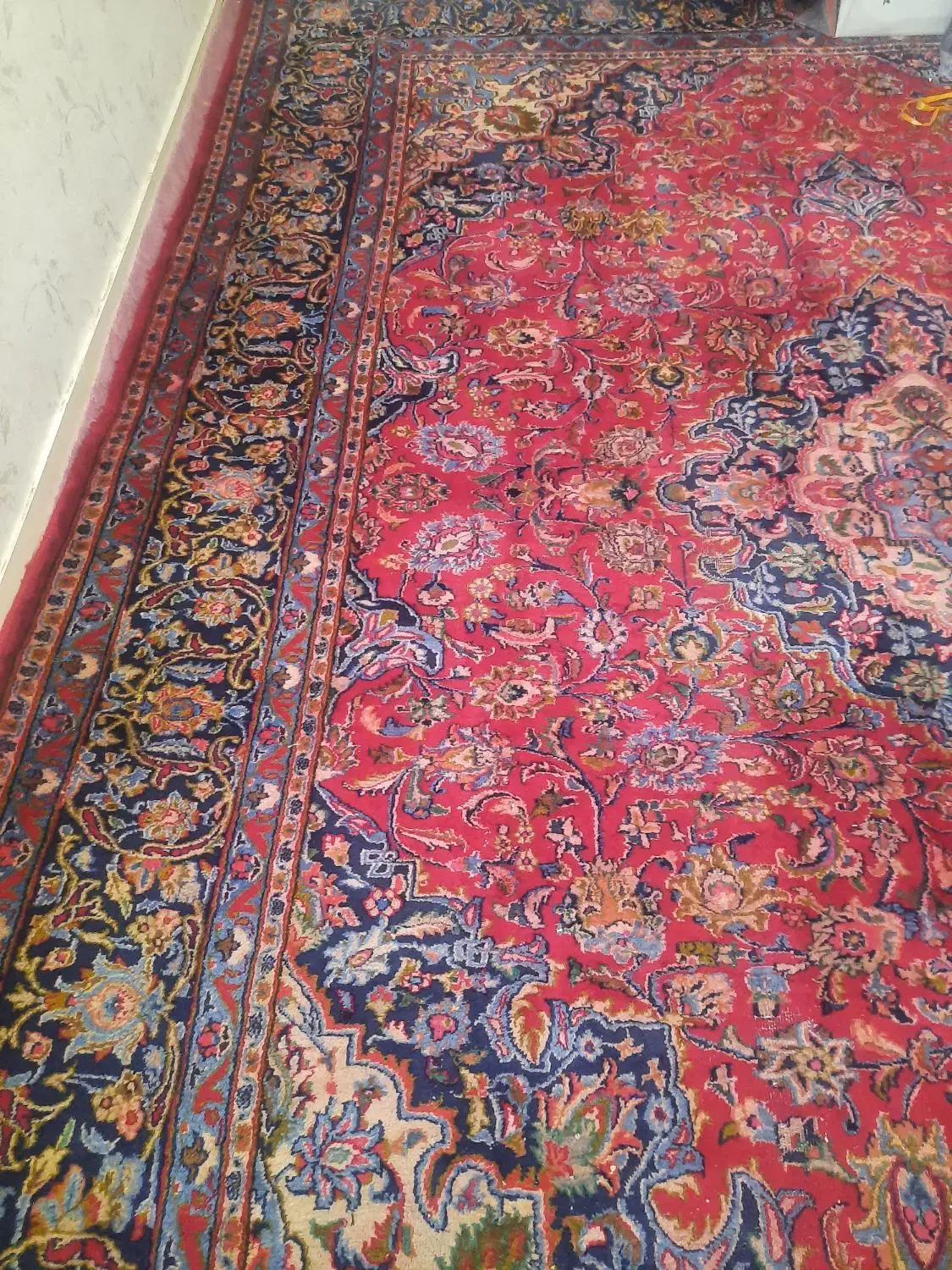 فرش دستبافت 12متری  سالم|فرش|مراغه, |دیوار