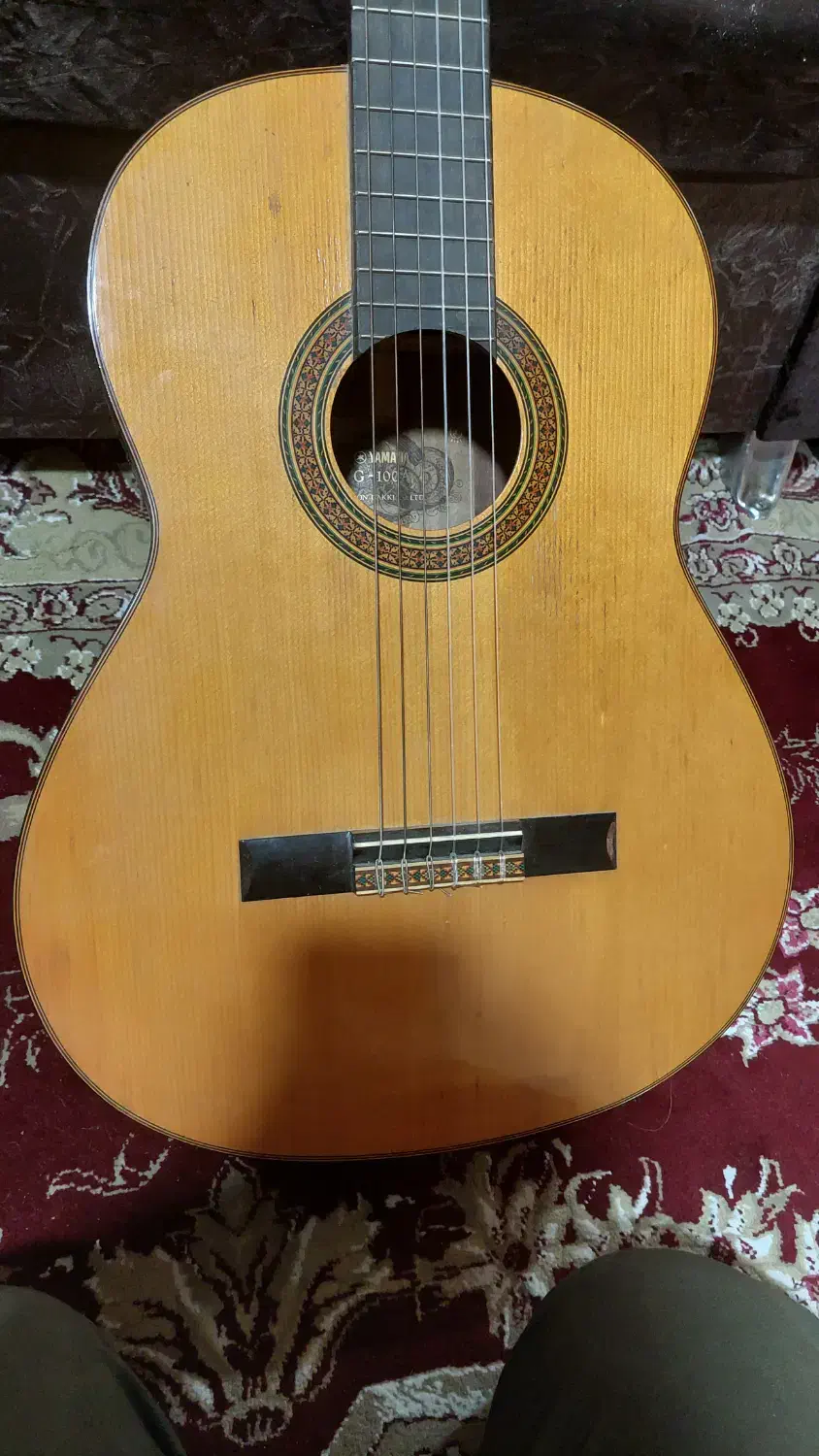 گیتار کلاسیک یاماها G-100 A اصل ژاپن ساخته 1970|گیتار، بیس، امپلیفایر|اندیشه, اندیشه فاز ۳|دیوار