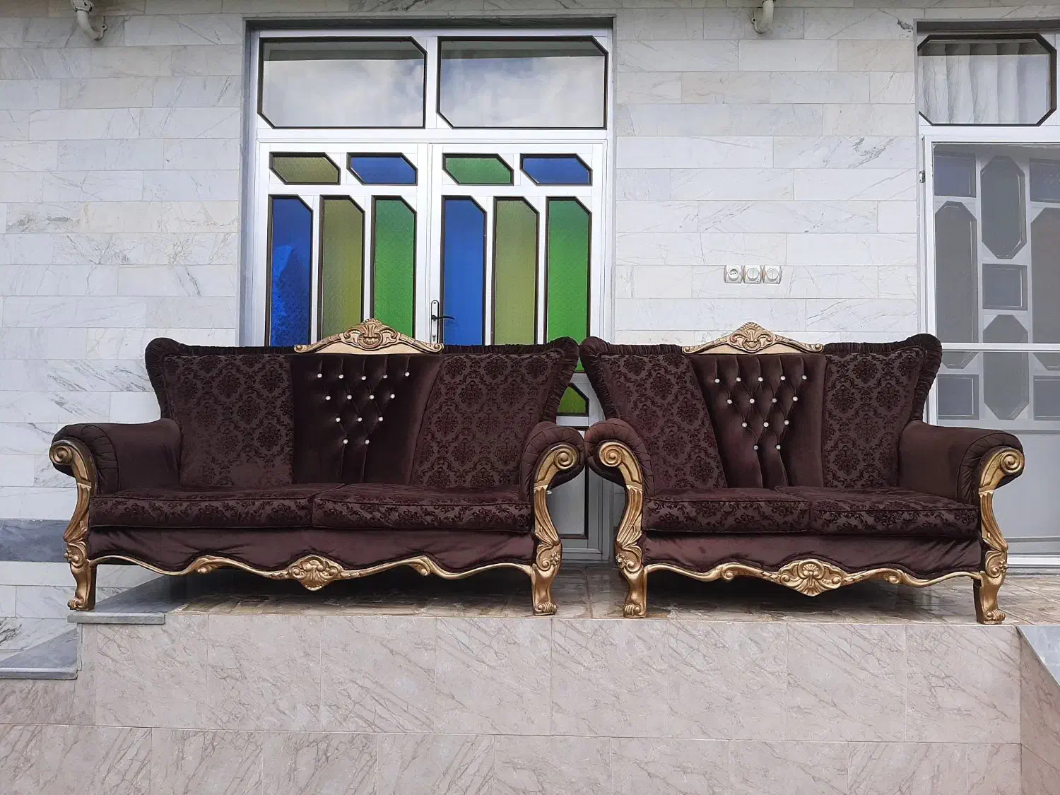 مبل هفت نفره|مبلمان خانگی و میز عسلی|سنگر, |دیوار