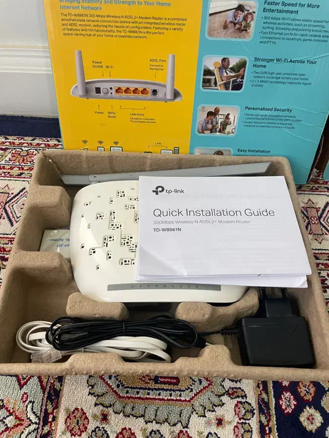 مودم TPLink دو آنتن|مودم و تجهیزات شبکه|اسفراین, |دیوار