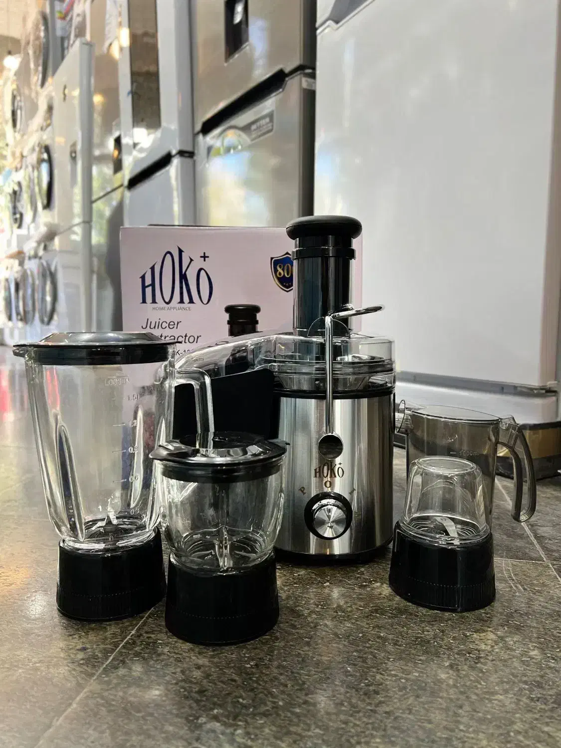 آبمیوه گیری 4کاره هوکو پلاس با ضمانت معتبر و ارسال|آبمیوه‌گیر و آب‌مرکبات‌گیر|مشهد, گلشور|دیوار