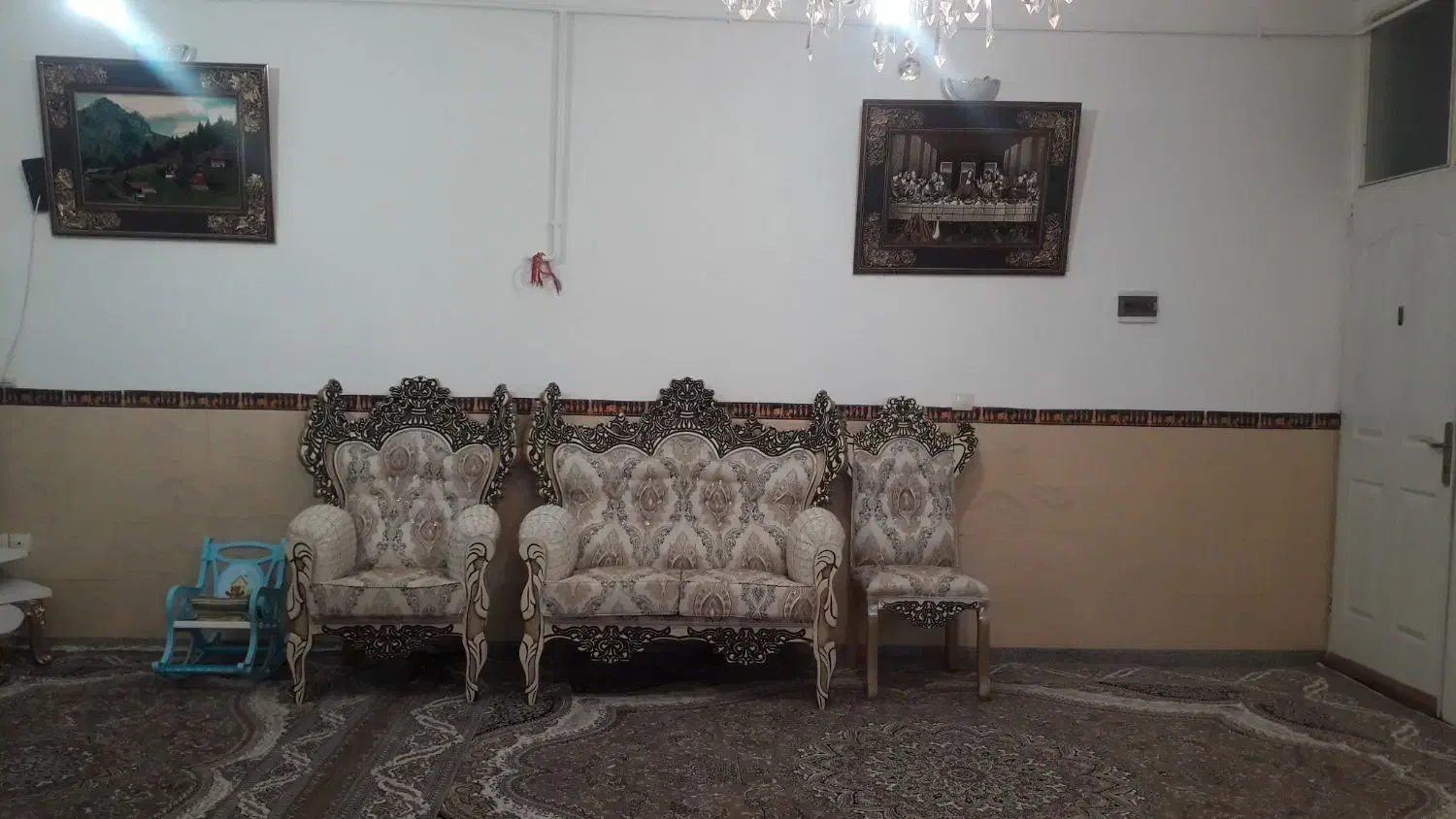 حراج مبل نه نفره در حد نوواقعی|مبلمان خانگی و میز عسلی|جوانرود, |دیوار