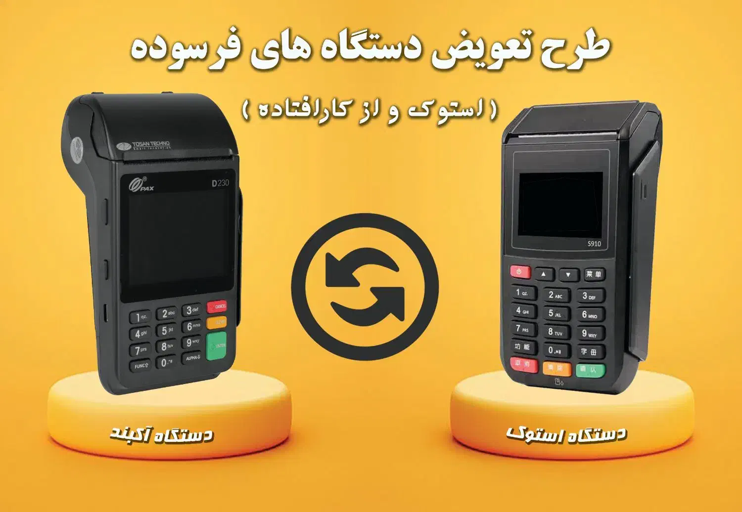 طرح تعویض کارتخوان استوک باکارت خوان4G(اقساطی چکی)|فروشگاه و مغازه|تبریز, |دیوار