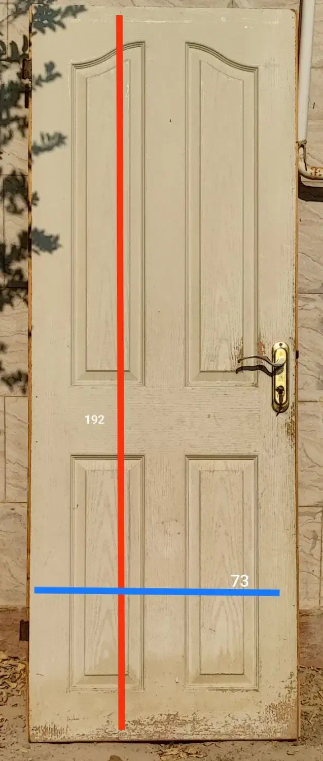 درب چوبی اتاق همراه چهار چوب|مصالح و تجهیزات ساختمان|خورموج, |دیوار