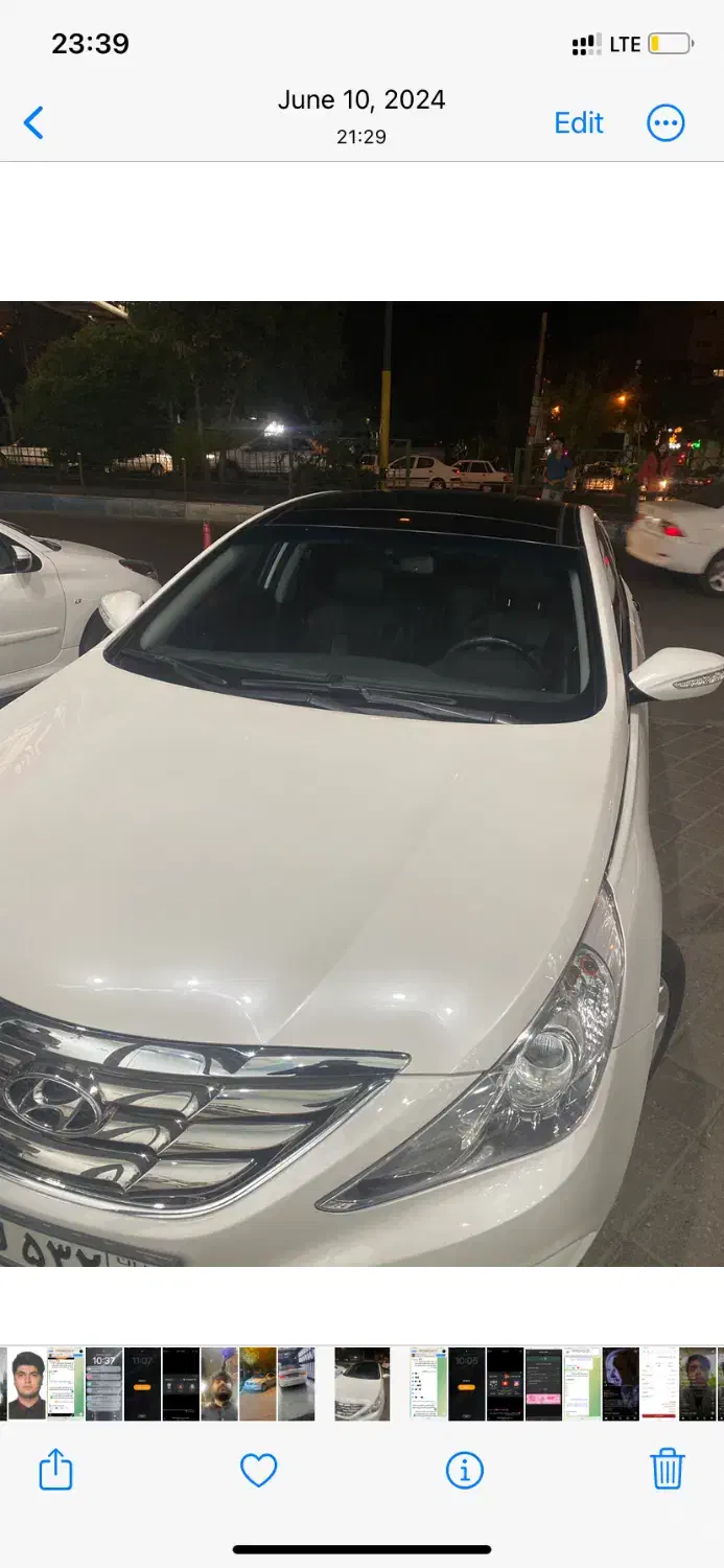 سوناتا yf ۲۰۱۳ سفید|خودرو سواری و وانت|تبریز, |دیوار