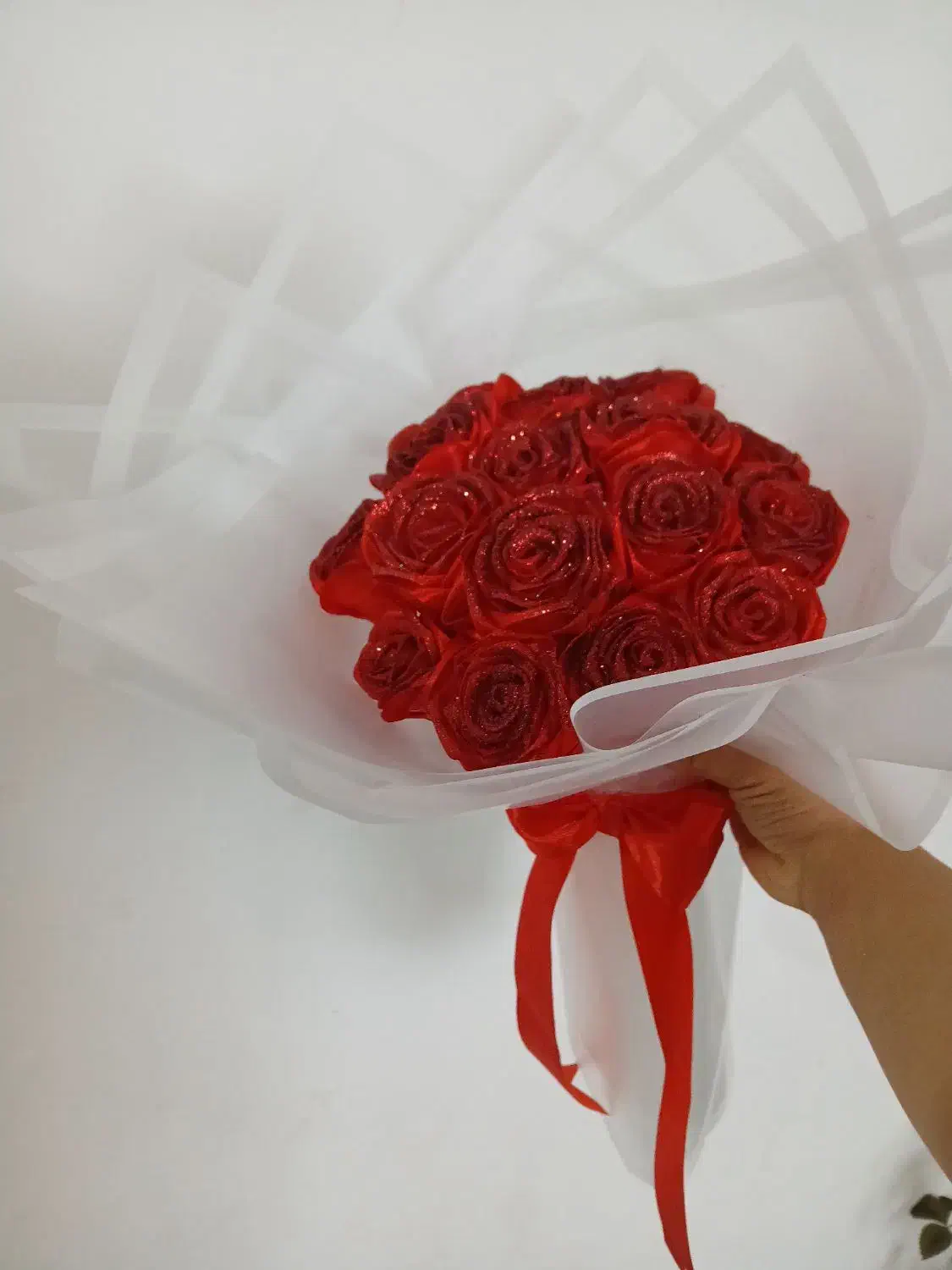 دسته گل روبانی|گل مصنوعی|محلات, |دیوار