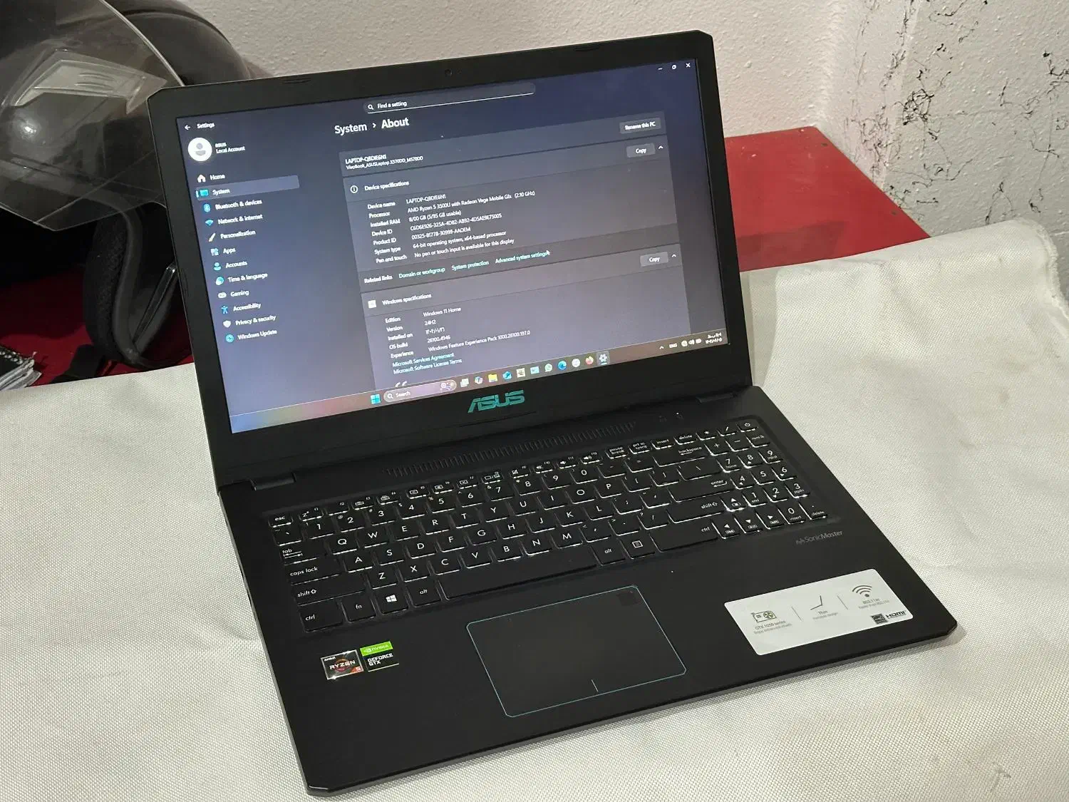 لپ تاپ vivobook با Ryzen 5 3500u و GTX1050TI 4Gb|رایانه همراه|شیراز, دانشگاه شیراز|دیوار