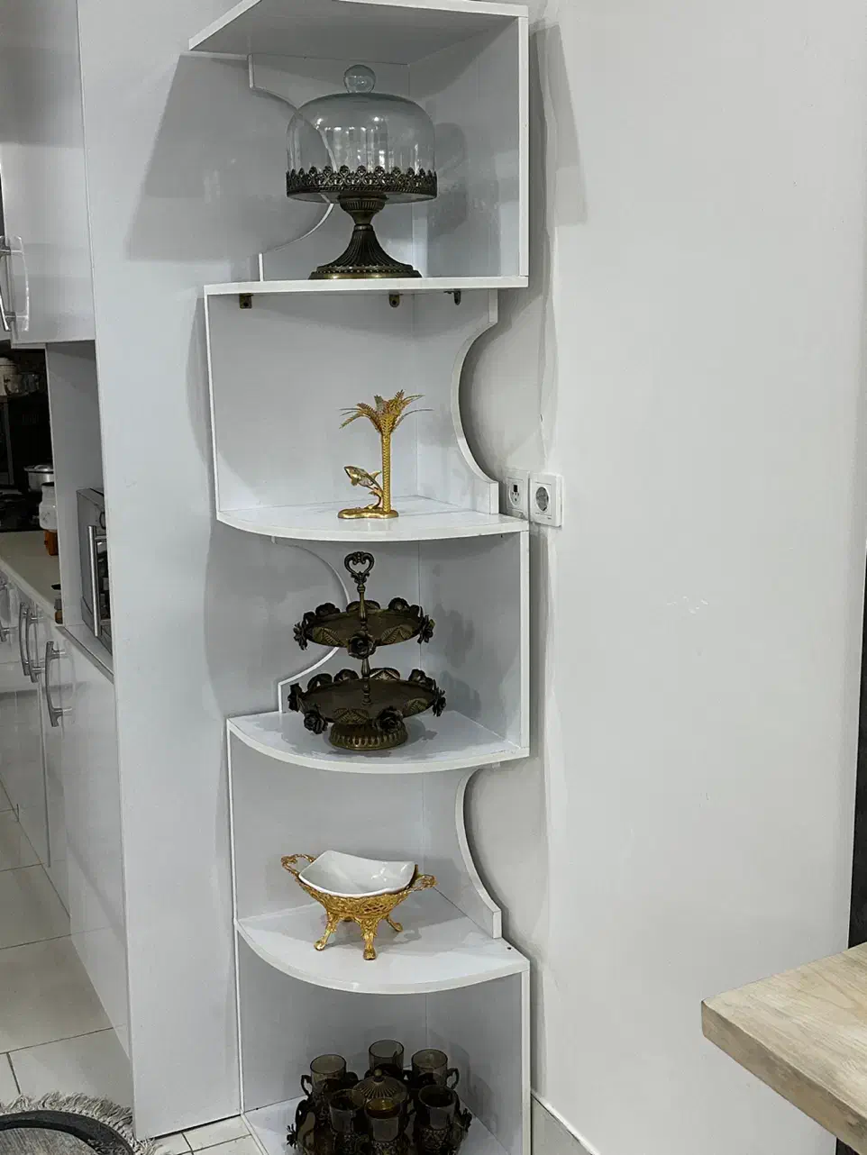 قفسه دکوری سالم نو|کتابخانه، شلف، قفسه‌های دیواری|قم, قلعه کامکار|دیوار