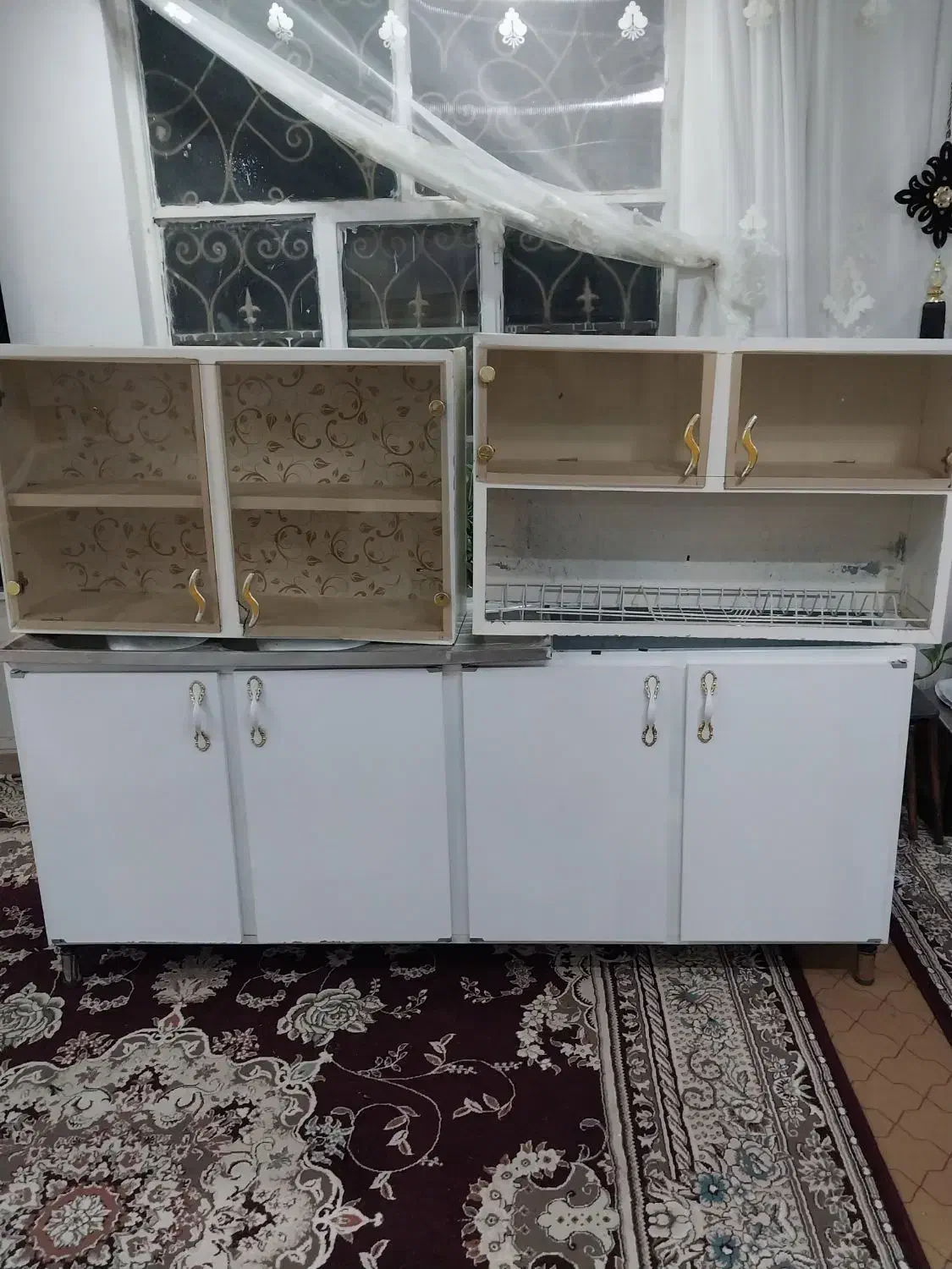 کابینت آشپزخانه درحد نو|مصالح و تجهیزات ساختمان|زاوه, |دیوار