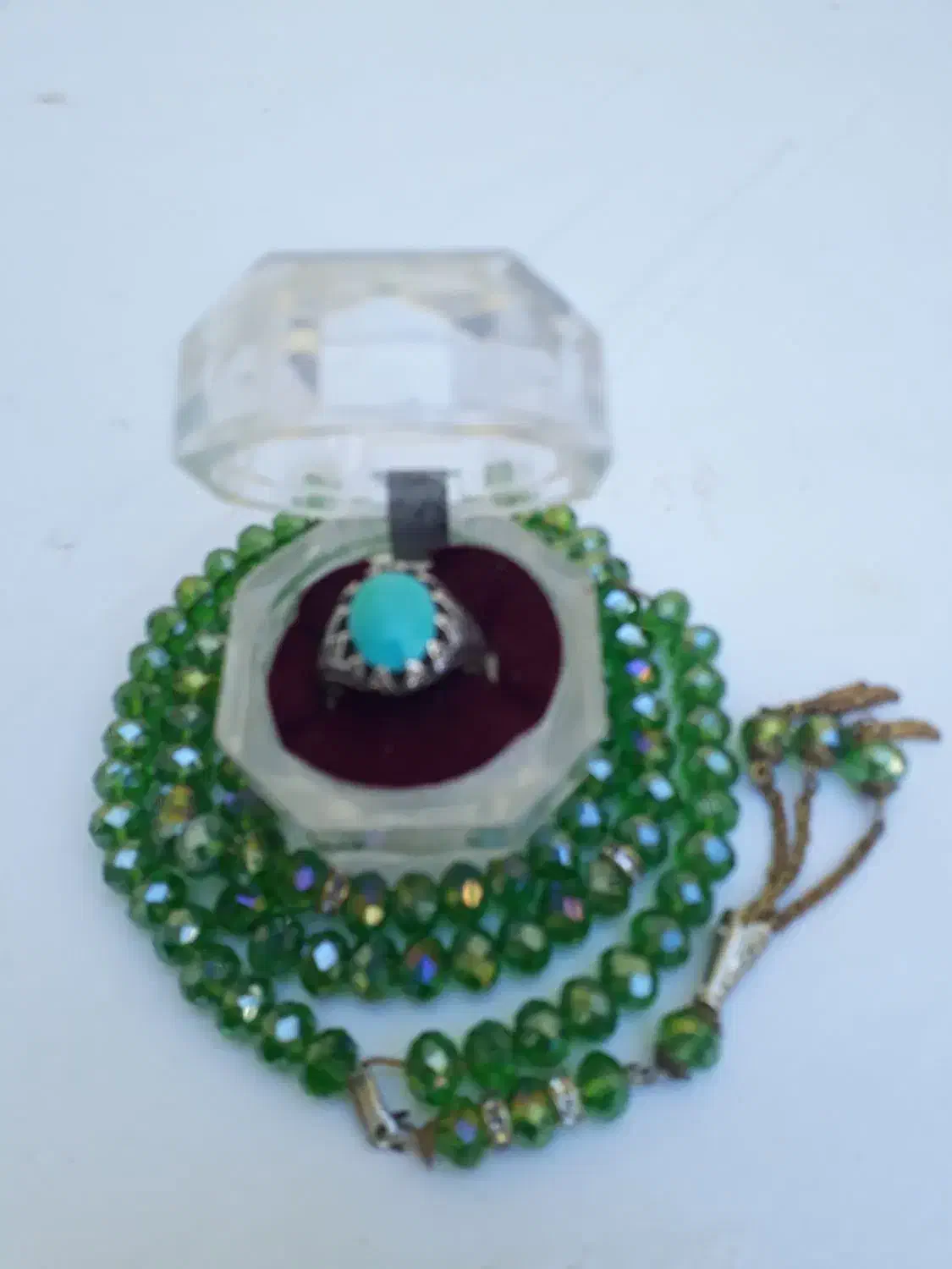 انگشتر فیروزه نفره ۸ گرم یک میلیون و ششصد|جواهرات|قم, خاکفرج|دیوار