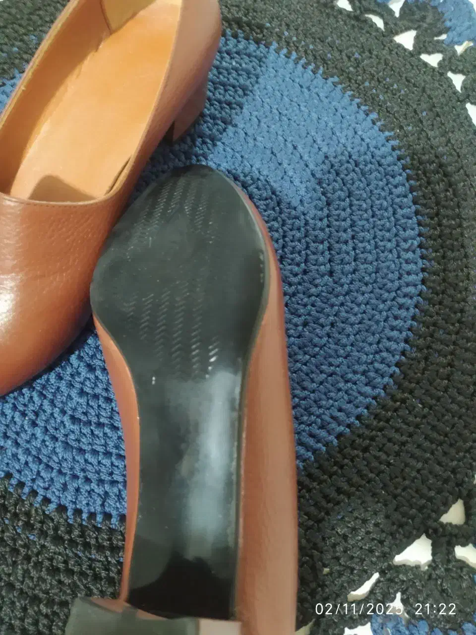 کفش چرم عسلی سایز39|کیف، کفش، کمربند|مشهد, فاطمیه|دیوار