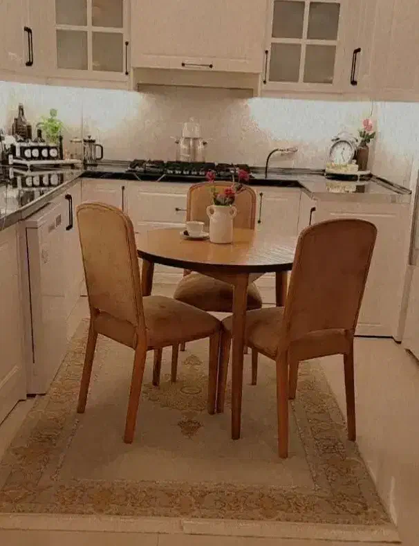 میزنهارخوری چوب|میز و صندلی غذاخوری|مشهد, جانباز|دیوار