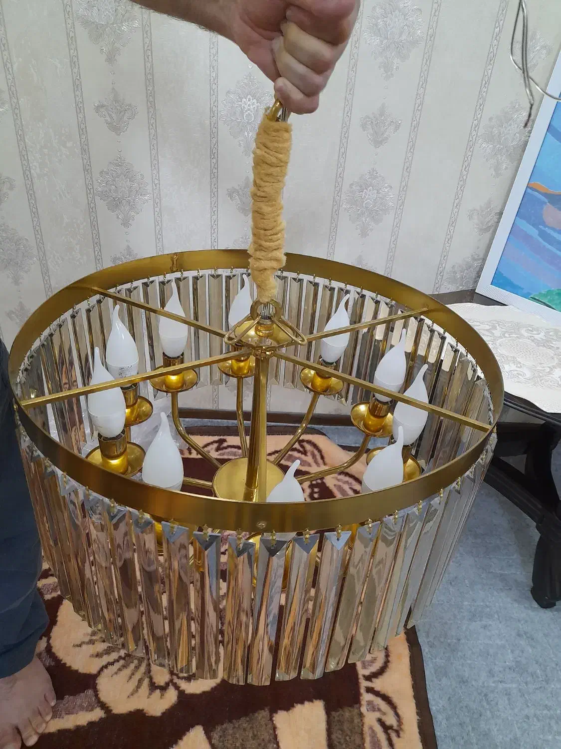 لوستر|لوستر و چراغ آویز|همدان, |دیوار