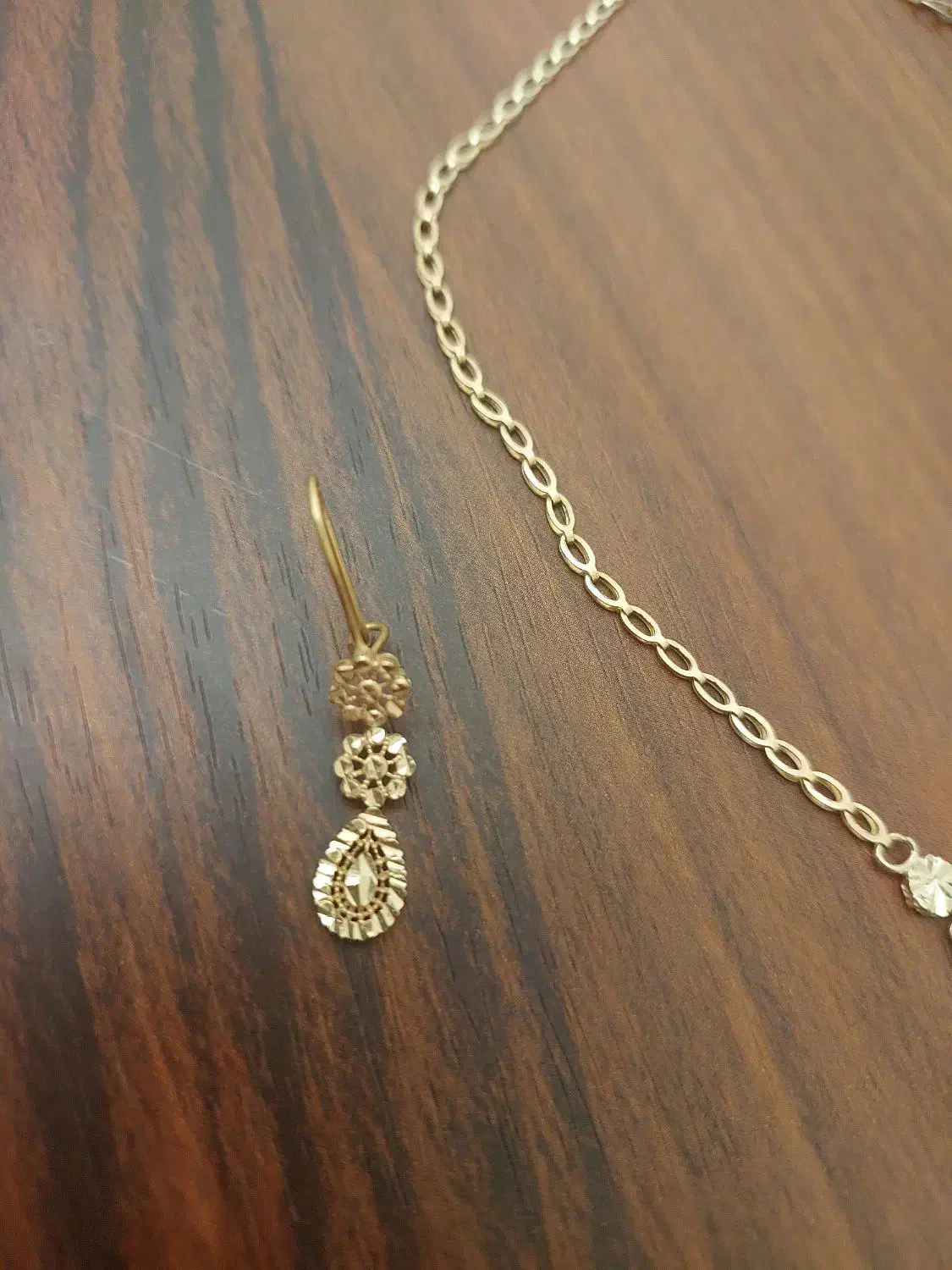 گوشواره و گردنبند تمام تراش|جواهرات|تهران, شهرک ولیعصر شمالی|دیوار