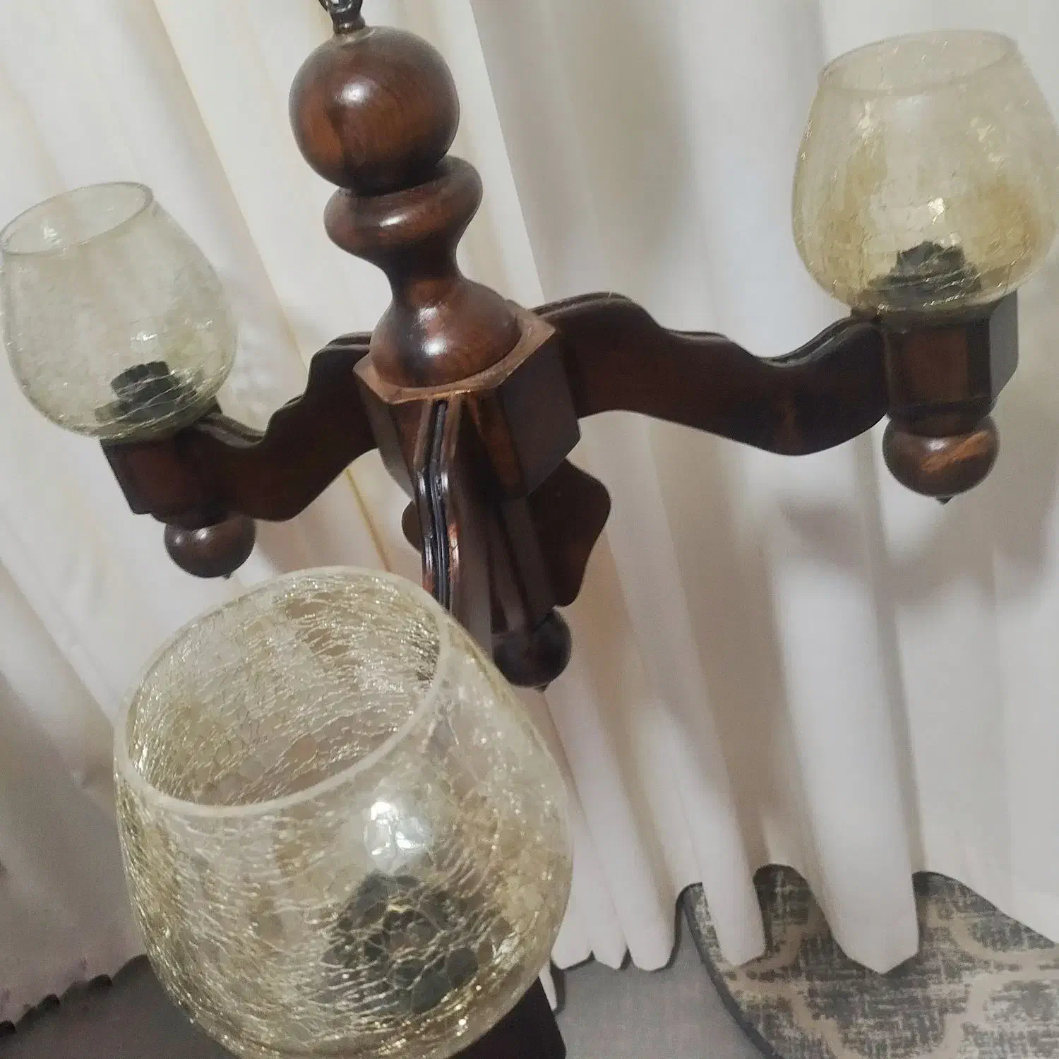 لوستر نو چوبی|لوستر و چراغ آویز|سبزوار, مدرس|دیوار