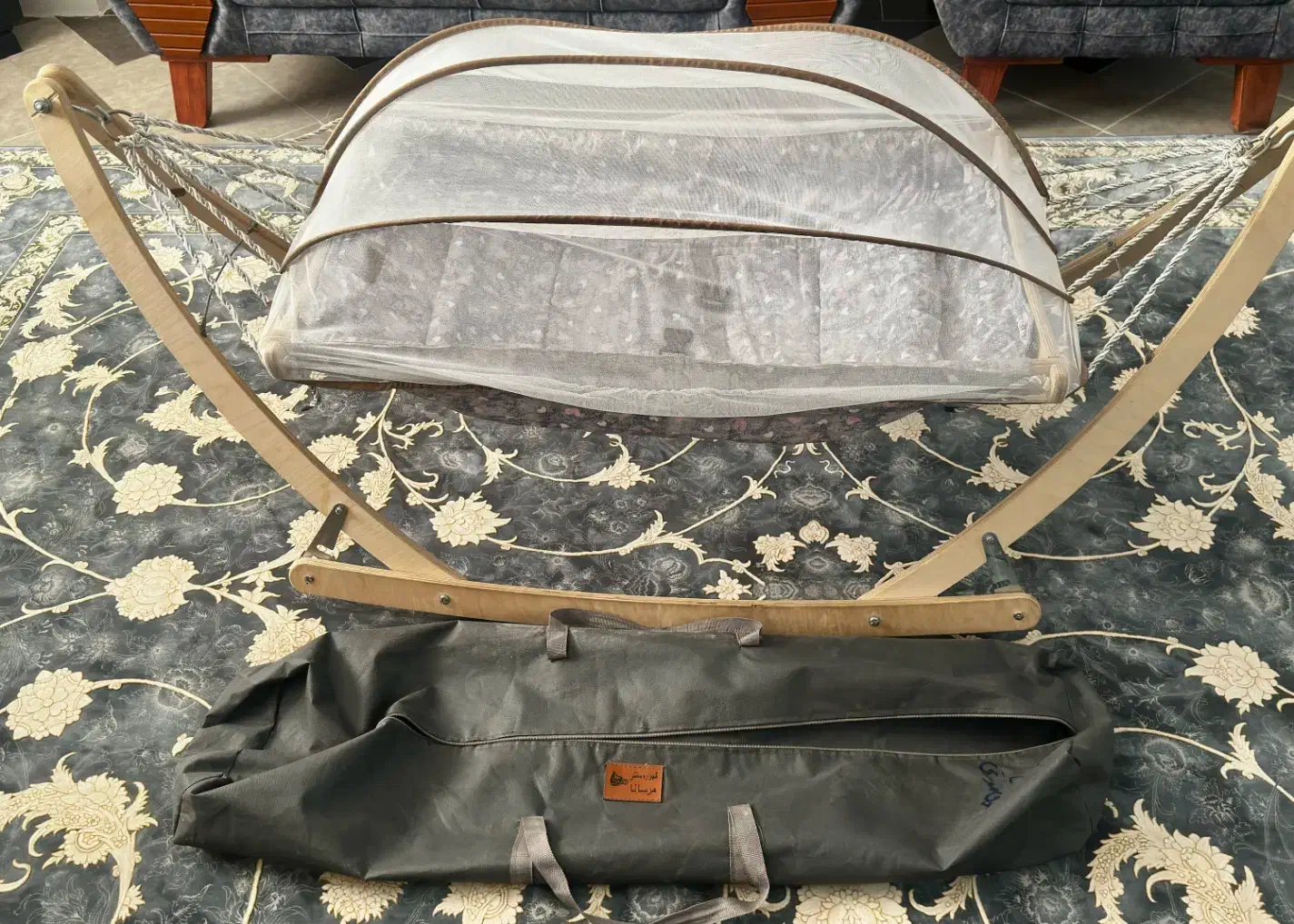 گهواره ننو نوزاد|تخت و سرویس خواب|رودسر, |دیوار