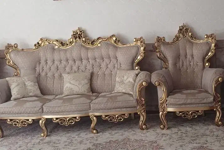 مبل ۹ نفره سلطنتی|مبلمان خانگی و میز عسلی|شهرکرد, |دیوار