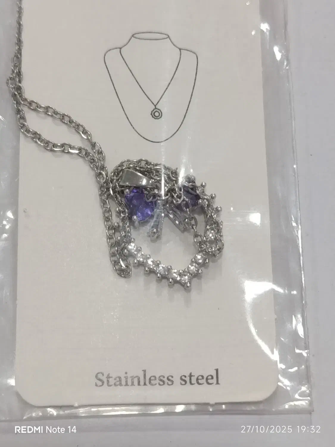 گردنبند استیل رنگ ثابت|بدلیجات|جوین, |دیوار