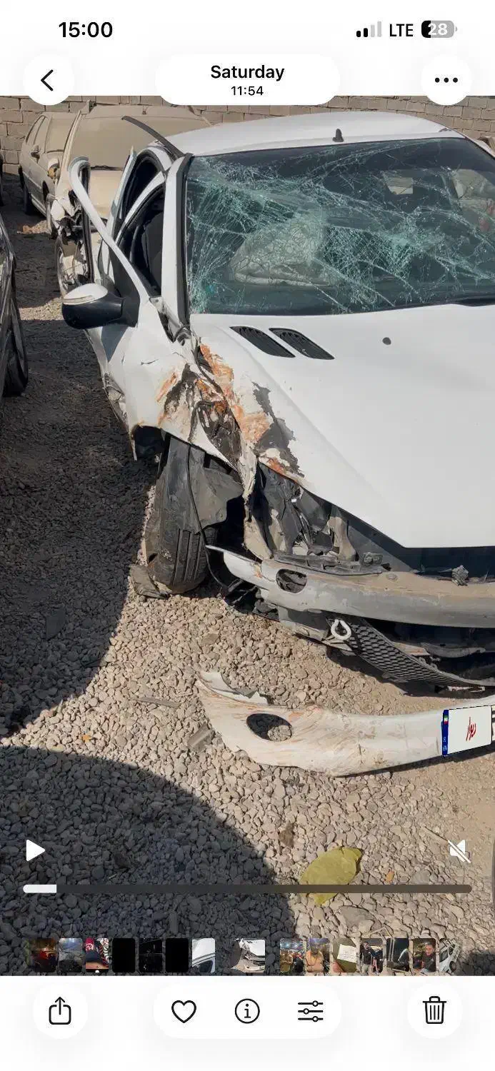 ۲۰۶ تصادفی مدل ۹۴|خودرو سواری و وانت|اهواز, آسیاباد|دیوار