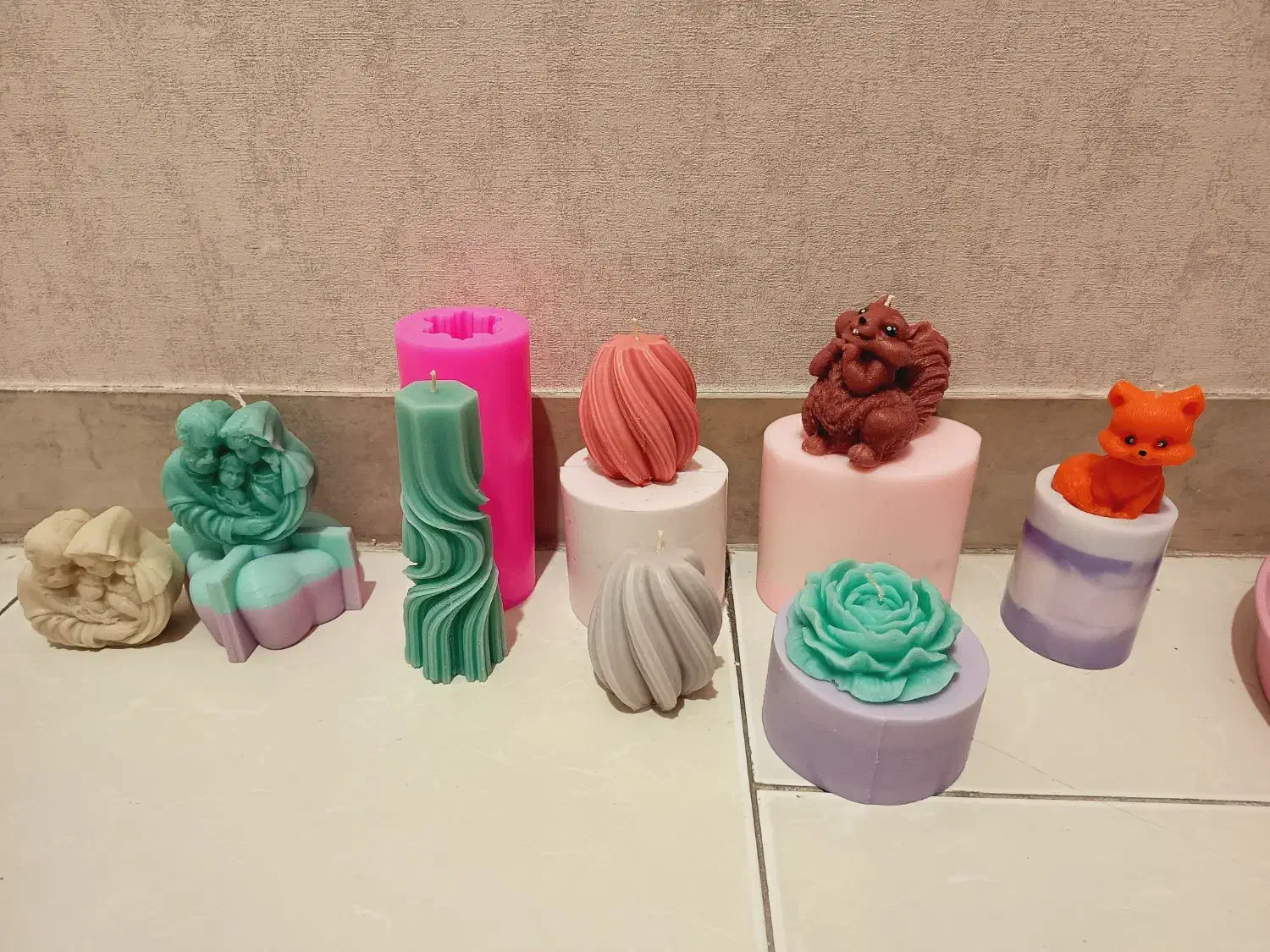 قالب سیلیکونی شمع|صنایع دستی و سایر لوازم تزئینی|ری, ولی آباد|دیوار