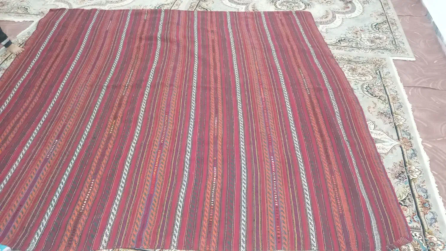 جاجیم دست بافت|فرش|قیدار, |دیوار