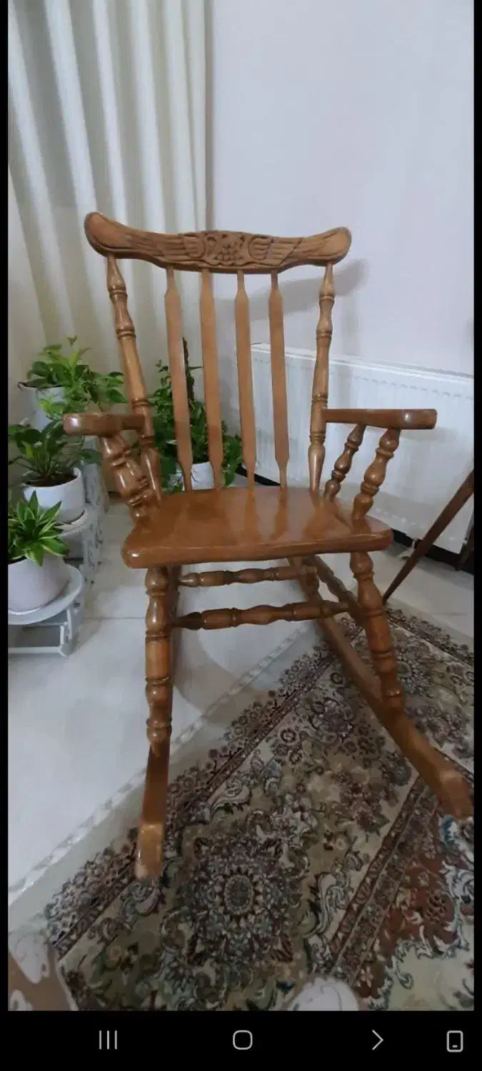 صندلی راک بهمراه گلدانهای طبیعی|صندلی و نیمکت|مشهد, جانباز|دیوار