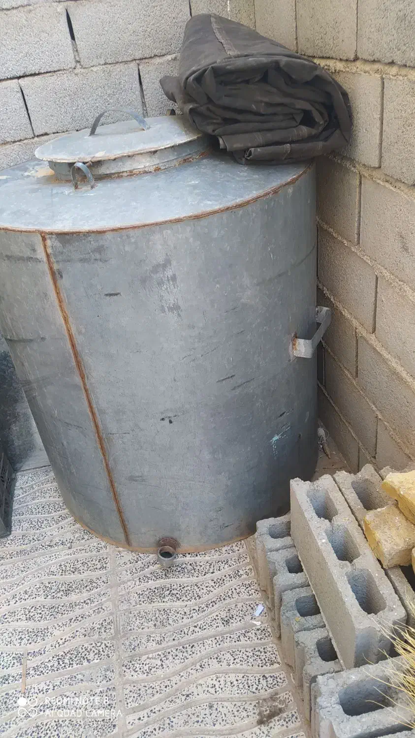 تانک ایستاده 800لیتری آب شرب گالوانیزه|مصالح و تجهیزات ساختمان|هشتگرد, ینگی امام|دیوار