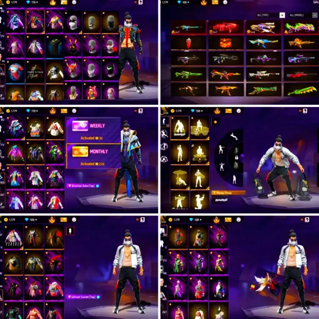 اکانت فری فایر|کنسول، بازی ویدئویی و آنلاین|شیراز, گویم|دیوار