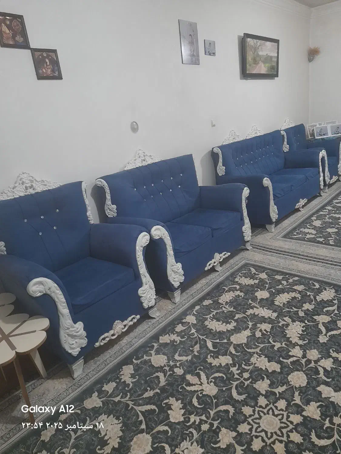 مبل ۷نفره سلطنتی سالم تخفیف ویژه فروش فوری|مبلمان خانگی و میز عسلی|همدان, |دیوار