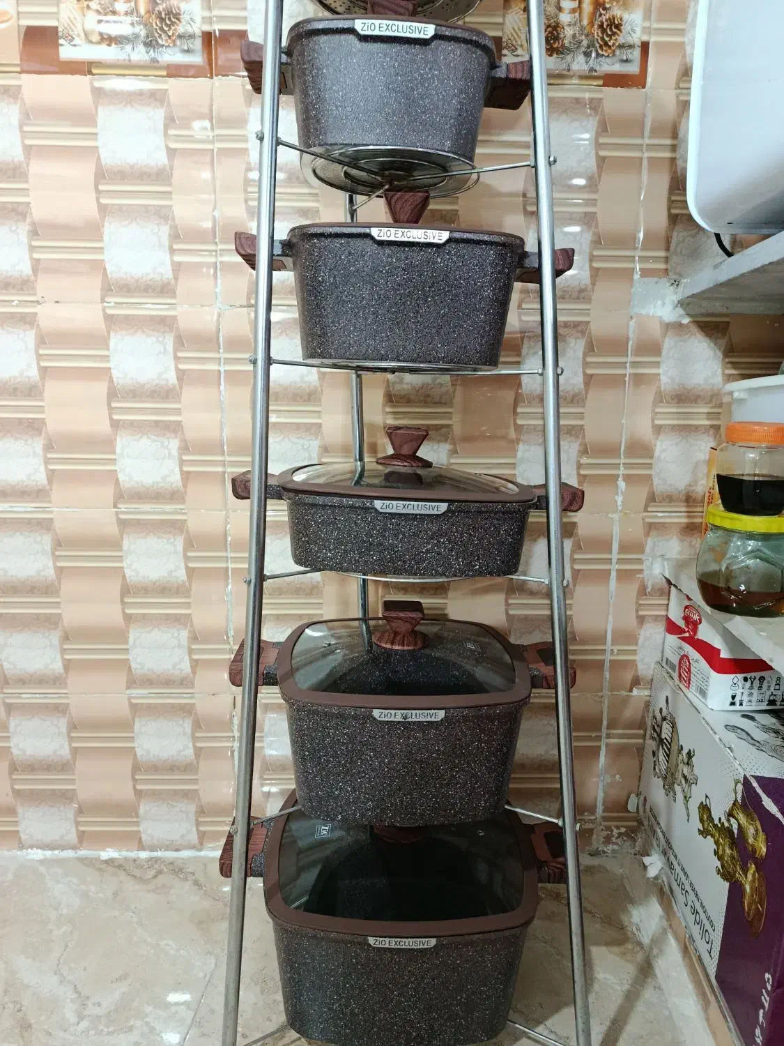 قابلمه زیو اصلی وارداتی فقط 2سری قهوه ای حراج|ظروف پخت‌وپز|جوانرود, |دیوار