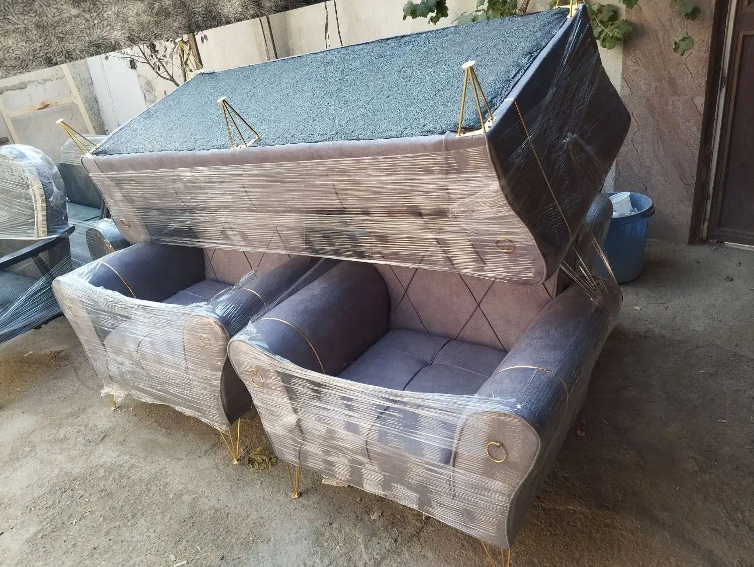 مبل 7نفره راحتی پایه استیل|مبلمان خانگی و میز عسلی|آفتاب, |دیوار