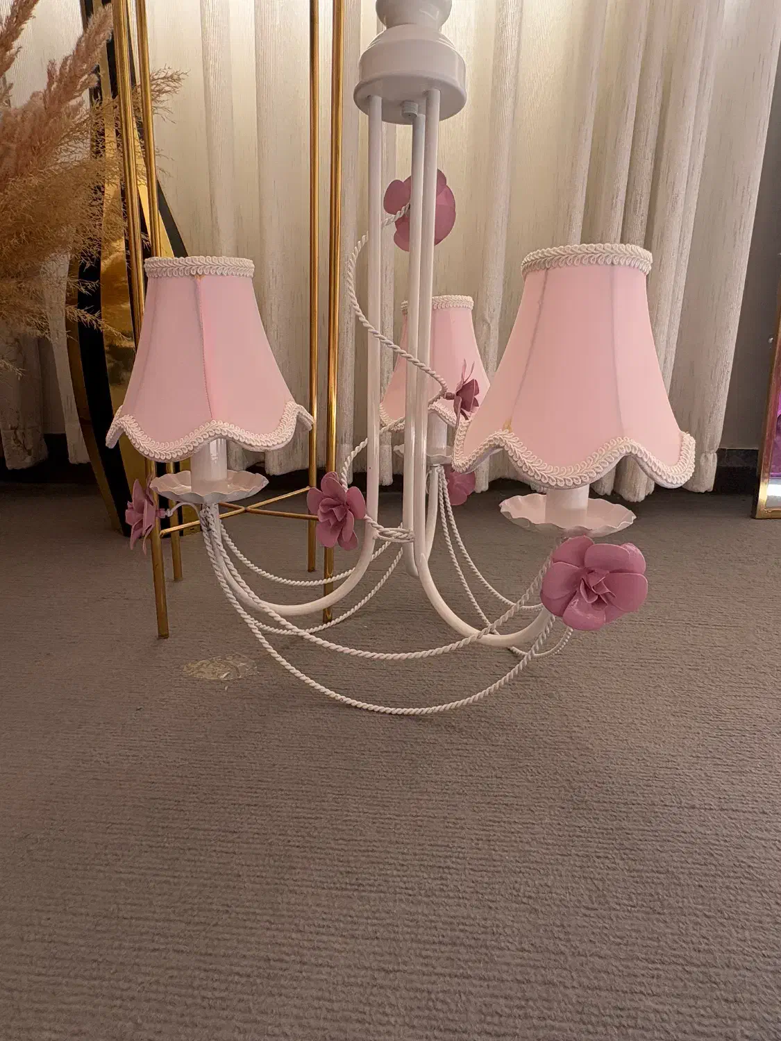 لوستر صورتی|لوستر و چراغ آویز|تویسرکان, |دیوار