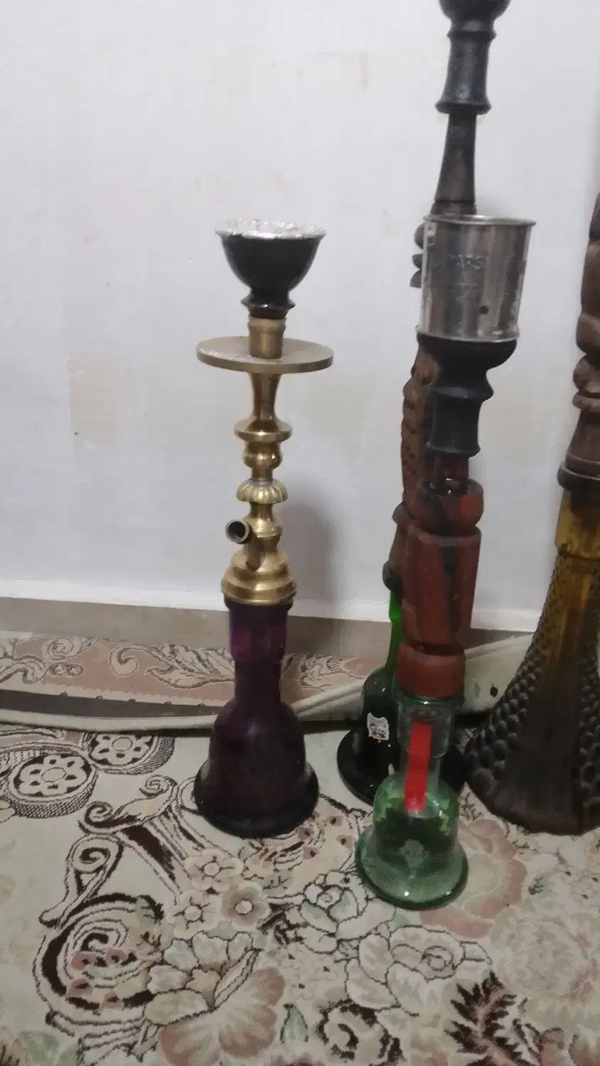 معاوضه با کبوتر قلیان برنجی و چوب|کلکسیون و سرگرمی|بومهن, |دیوار