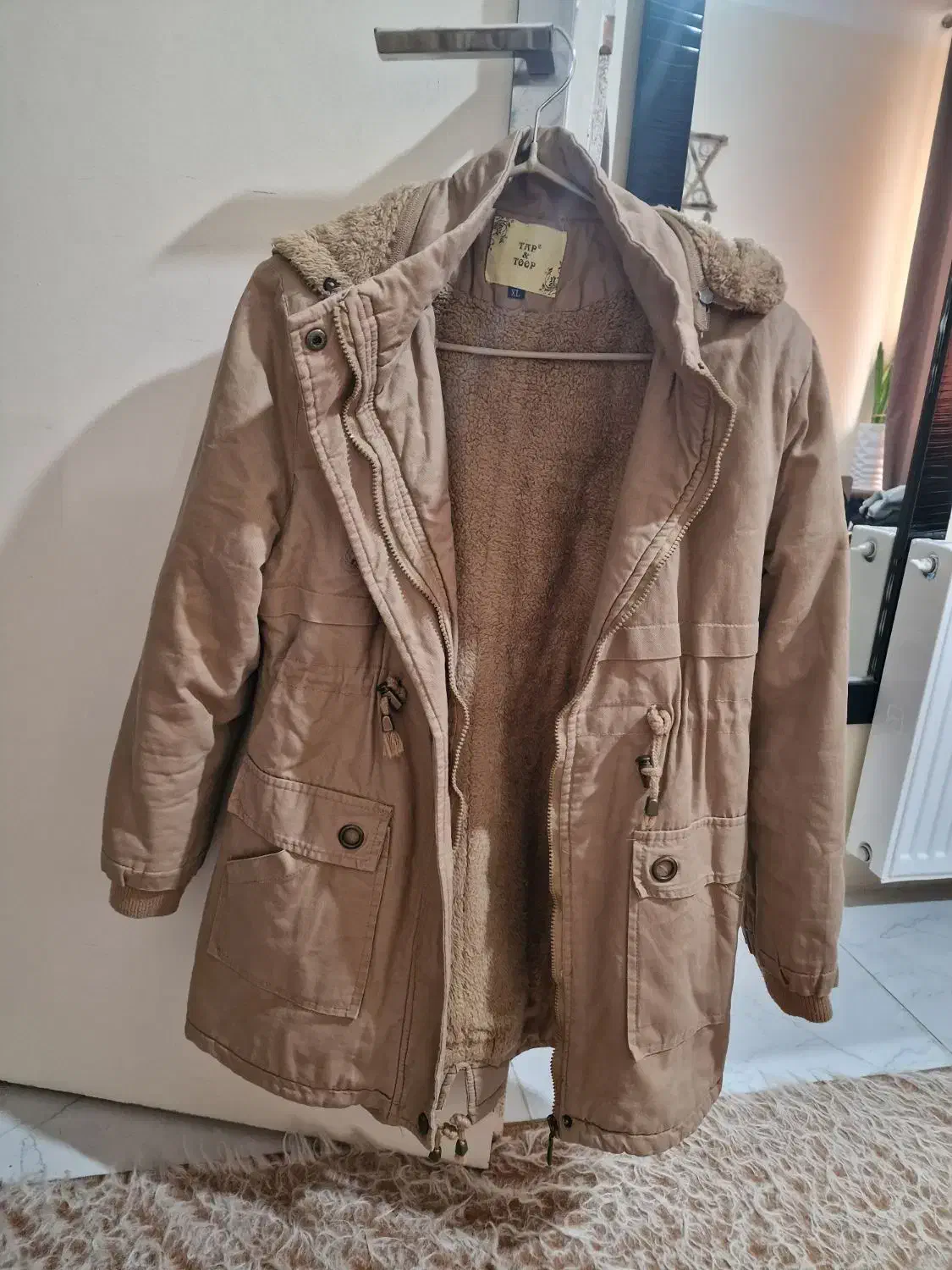 کاپشن کتان داخل خز|لباس|پرند, فاز ۶|دیوار