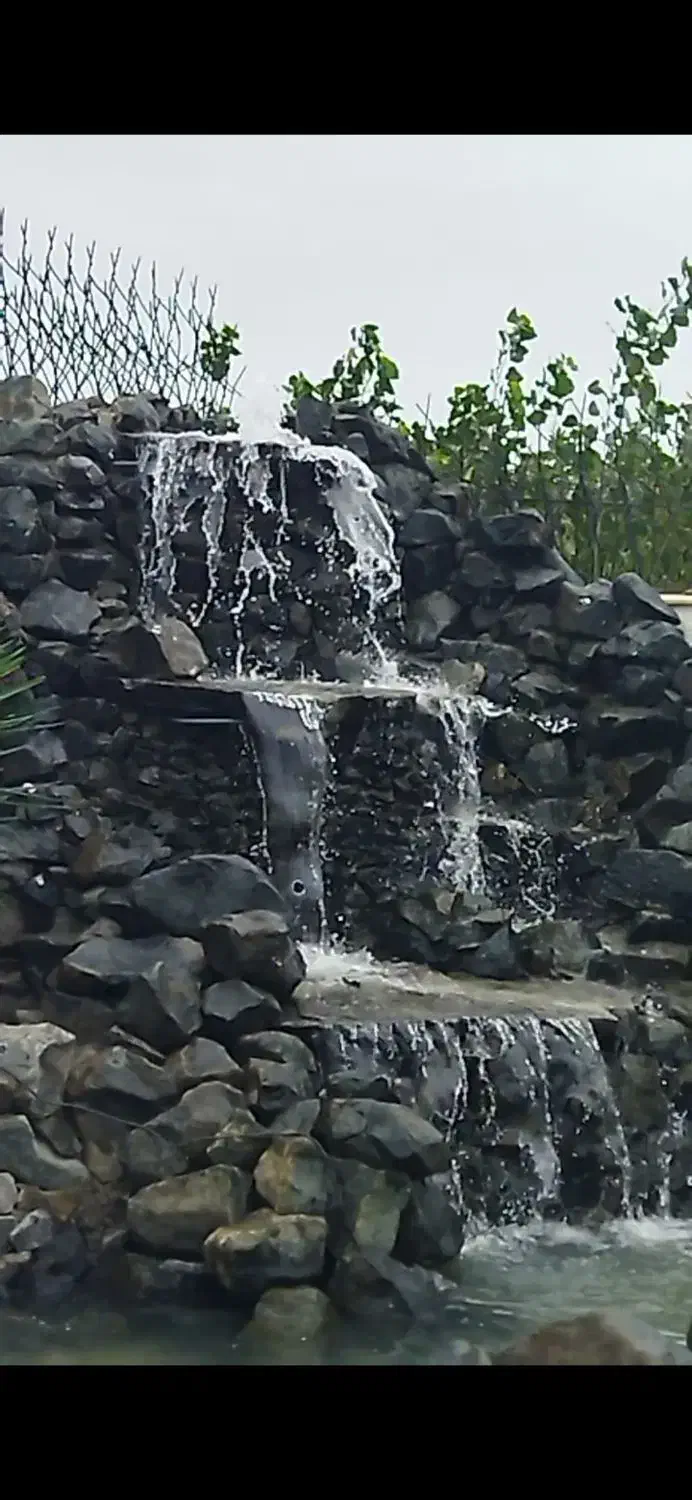 اجرای ابنمای سنگی برا ویلا کافه تالار....|مصالح و تجهیزات ساختمان|خمام, |دیوار