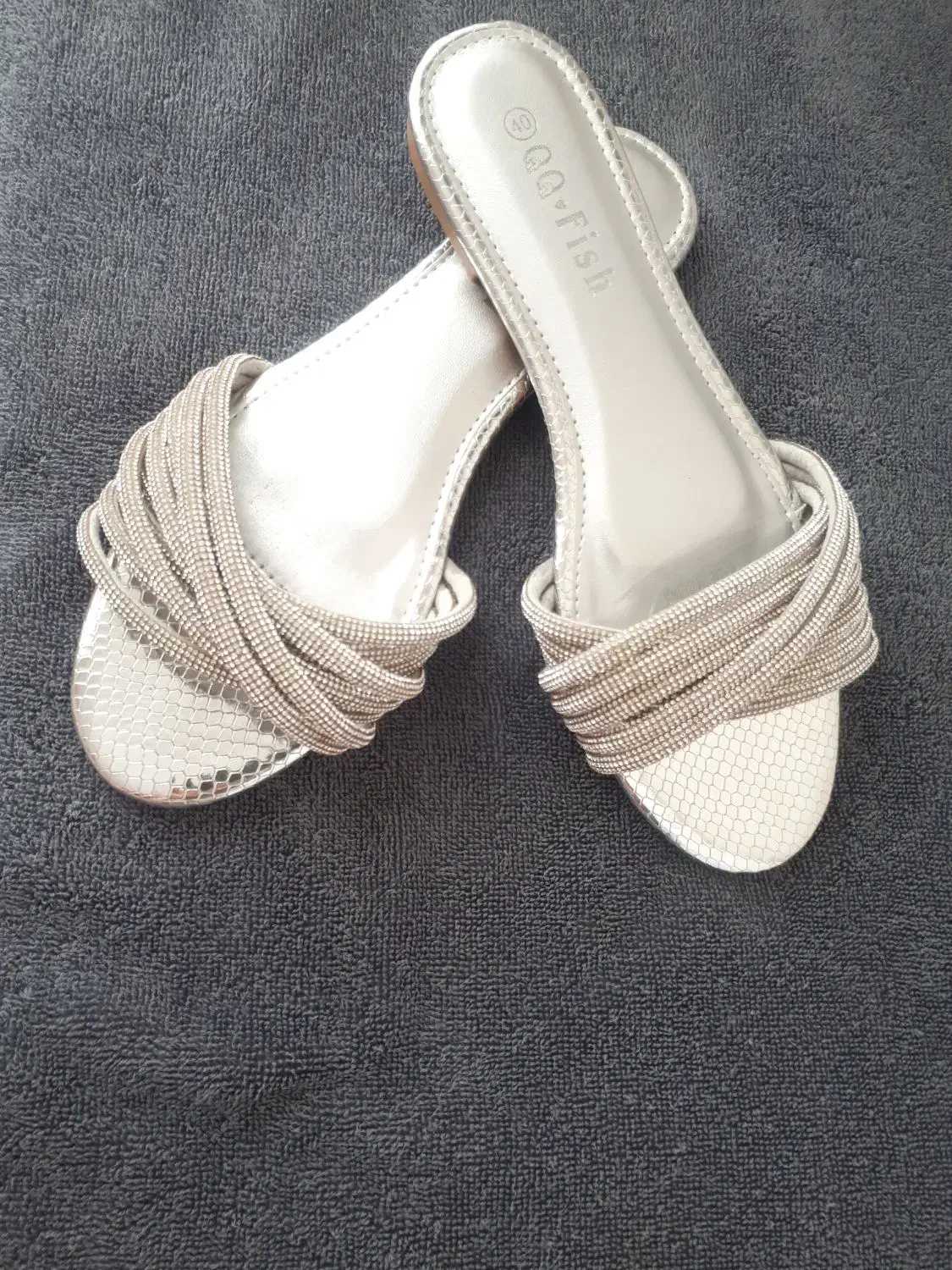 صندل نقره ایی ترک نونو|کیف، کفش، کمربند|خمام, |دیوار