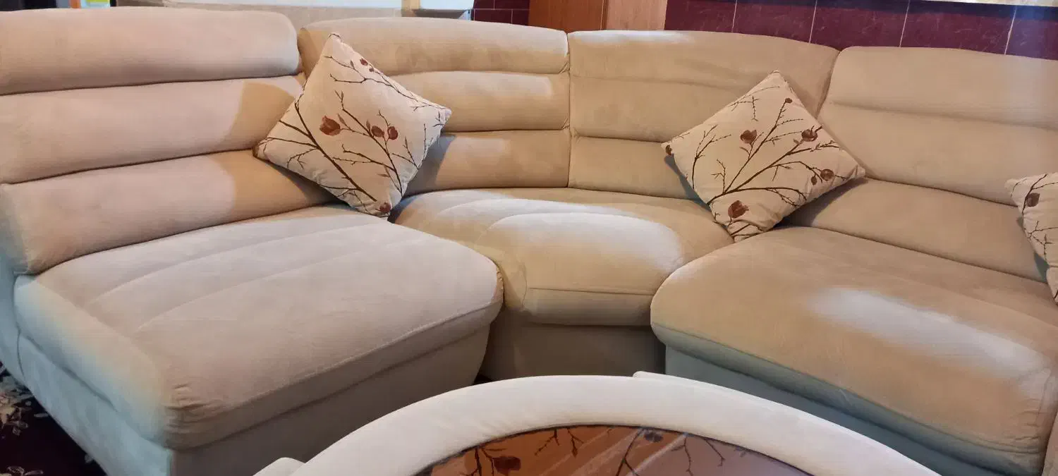 مبل مدل L کرمی رنگ|مبلمان خانگی و میز عسلی|شیراز, شهرک قمشه|دیوار