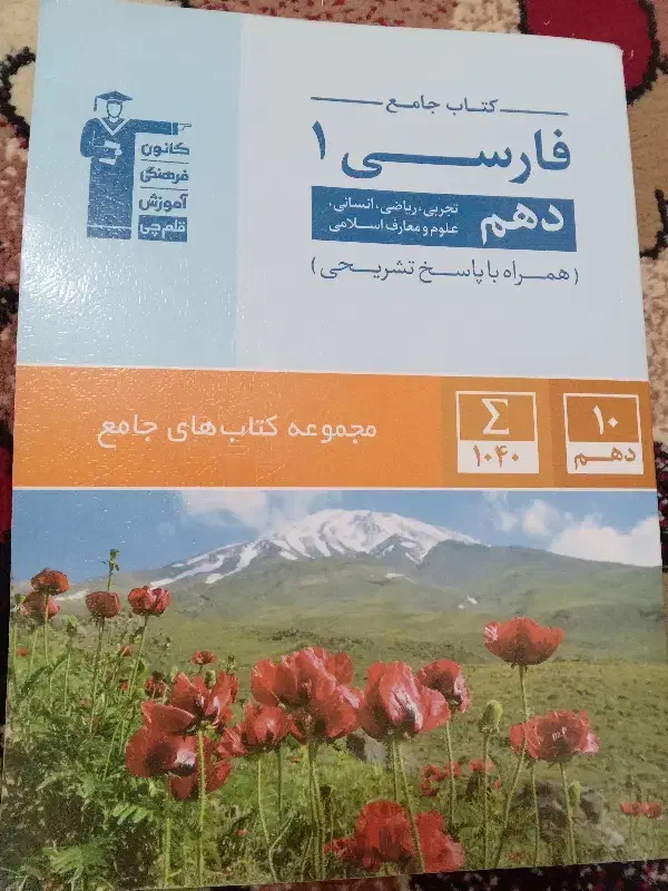 کتاب کمک درسی فارسی دهم|کتاب و مجله آموزشی|تربتحیدریه, منظر|دیوار