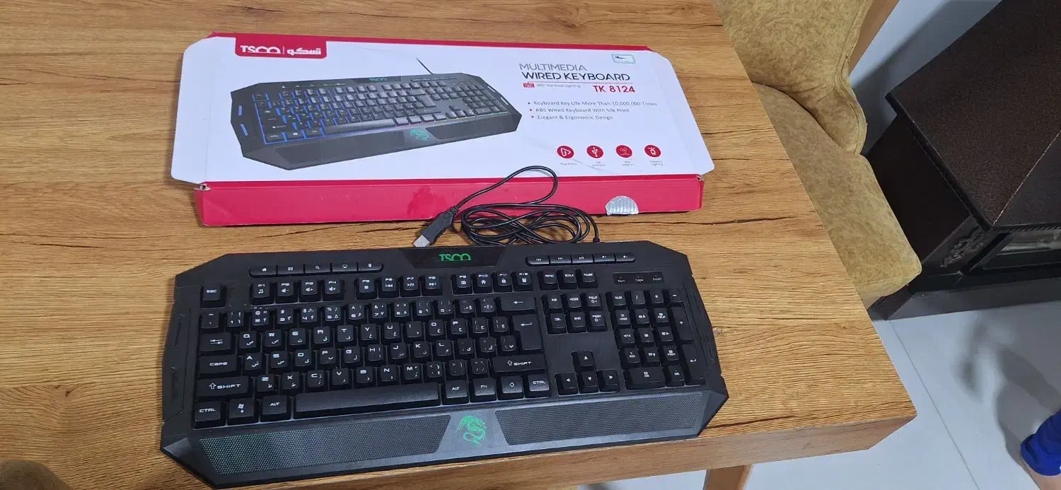 کیبورد گیمینگ تسکو tk8124|قطعات و لوازم جانبی رایانه|گنبد کاووس, |دیوار