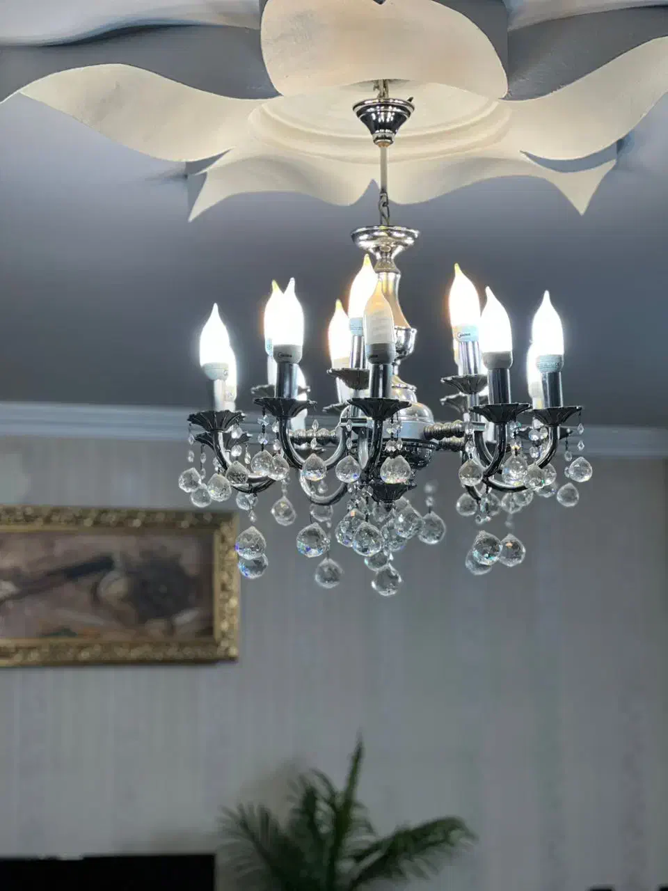 لوستر ۵ شاخه ۱۰ شعله|لوستر و چراغ آویز|تهران, شهید رجایی|دیوار