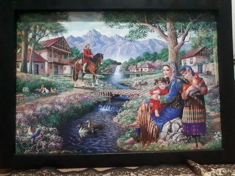 قاب عکس جنگل|تابلو، نقاشی، عکس|گرگان, |دیوار