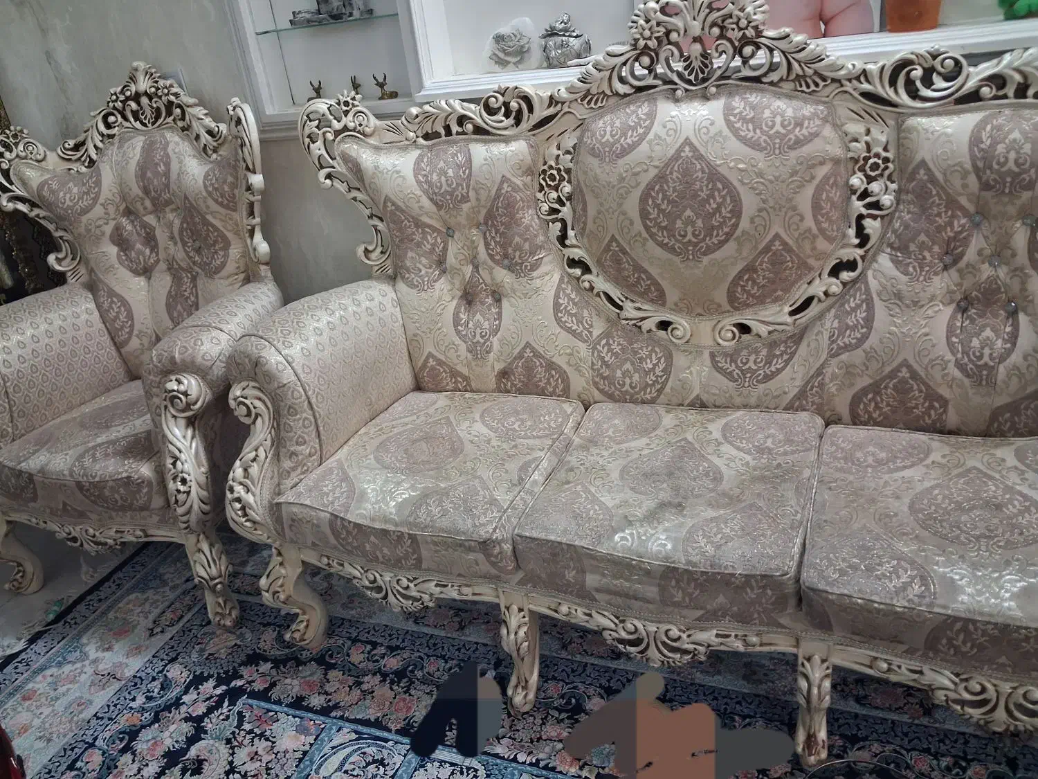 مبل ۷ نفره همراه بوفه|مبلمان خانگی و میز عسلی|تهران, سیروس|دیوار