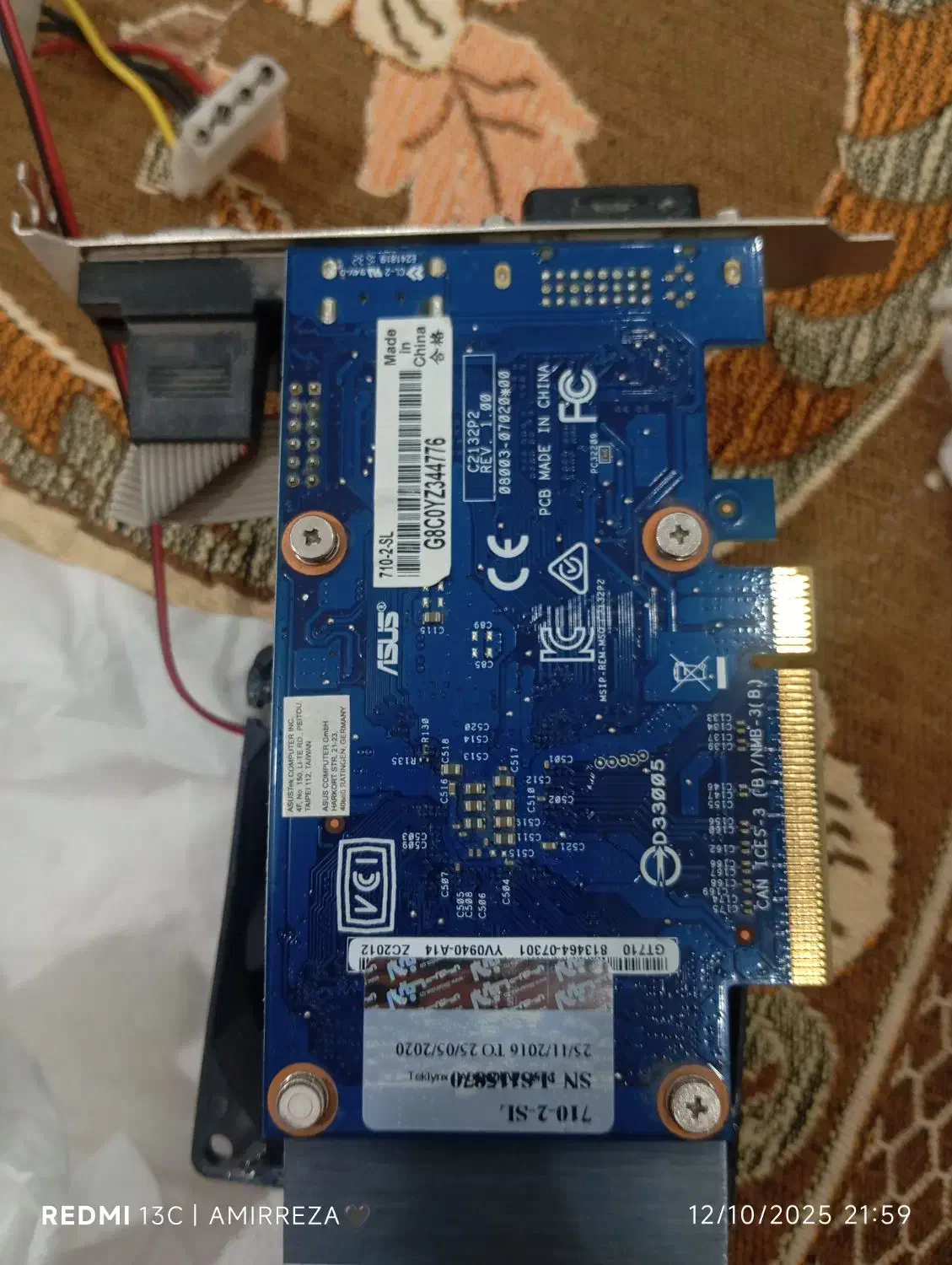 کارت گرافیک 710|قطعات و لوازم جانبی رایانه|مشهد, کارمندان دوم|دیوار