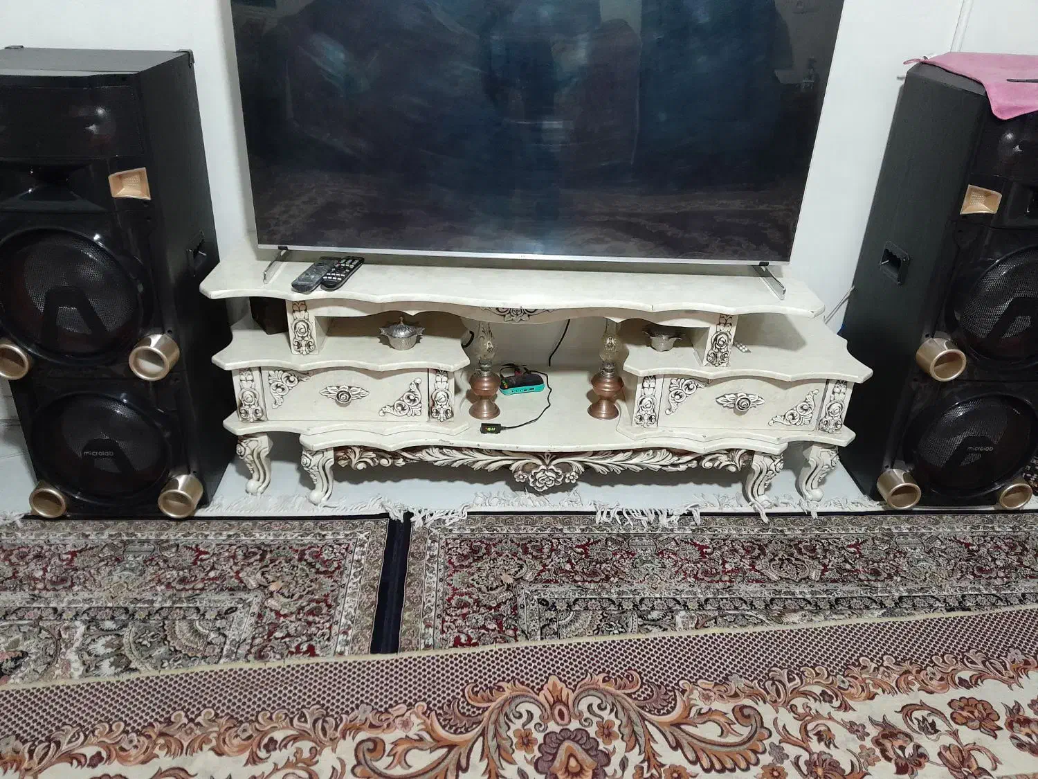 زیر تلوزیونی طرح سنگی|میز تلویزیون|پاکدشت, پاکدشت (مامازند)|دیوار