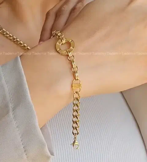 دستبند بنگل زنجیر ژوپینگ طلا روس نیم ست انگشتر|بدلیجات|ری, هاشم‌آباد|دیوار