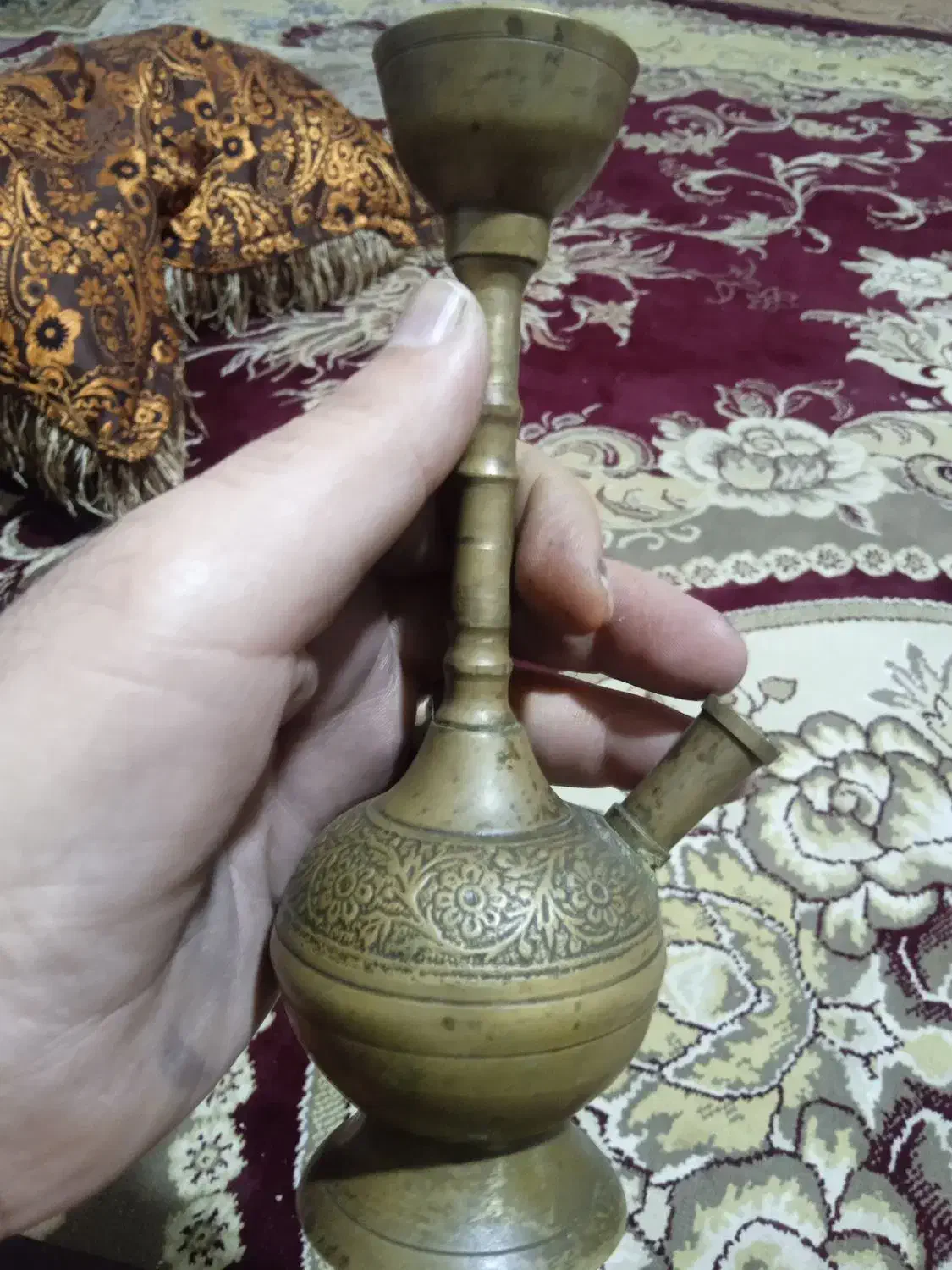 قلیان قدیمی و عتیقه بالاصدسال|کلکسیون اشیاء عتیقه|آزادشهر, |دیوار