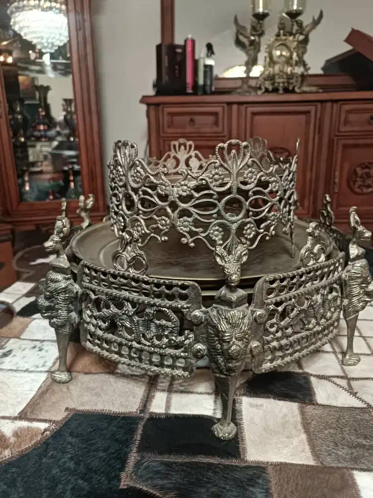 منقل مجسمه سماور برنج برنز|کلکسیون اشیاء عتیقه|تهران, دروس|دیوار