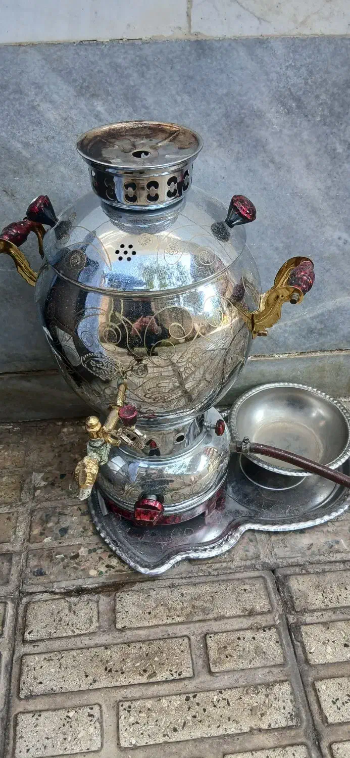 سماور گازی|سماور، چای‌ساز، قهوه‌ساز|صومعه‌سرا, |دیوار