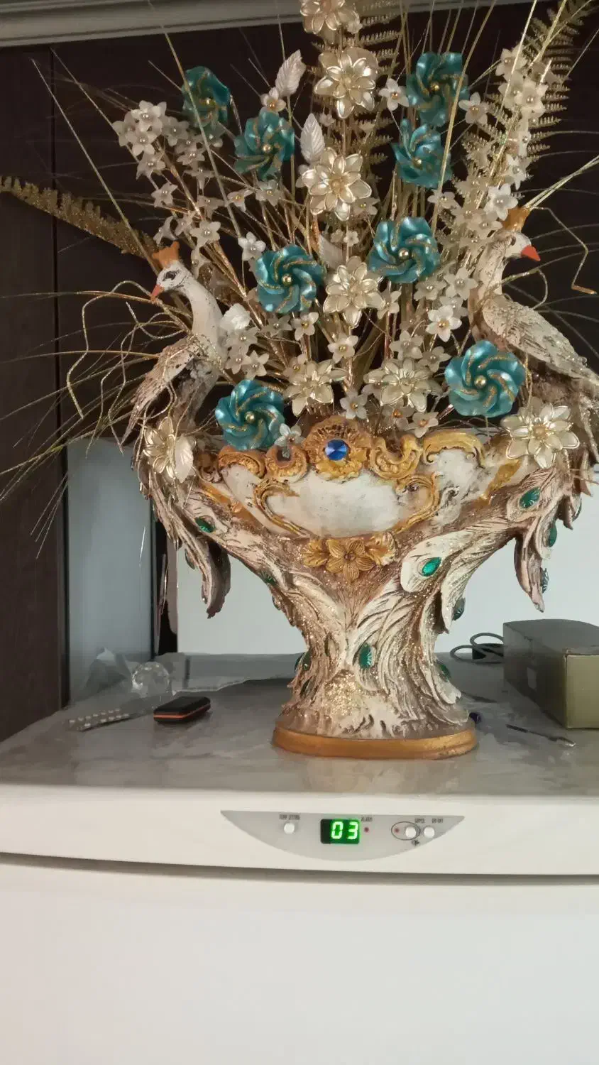 گلدون تزئینی دست ساز|گل مصنوعی|اصفهان, بهارستان|دیوار